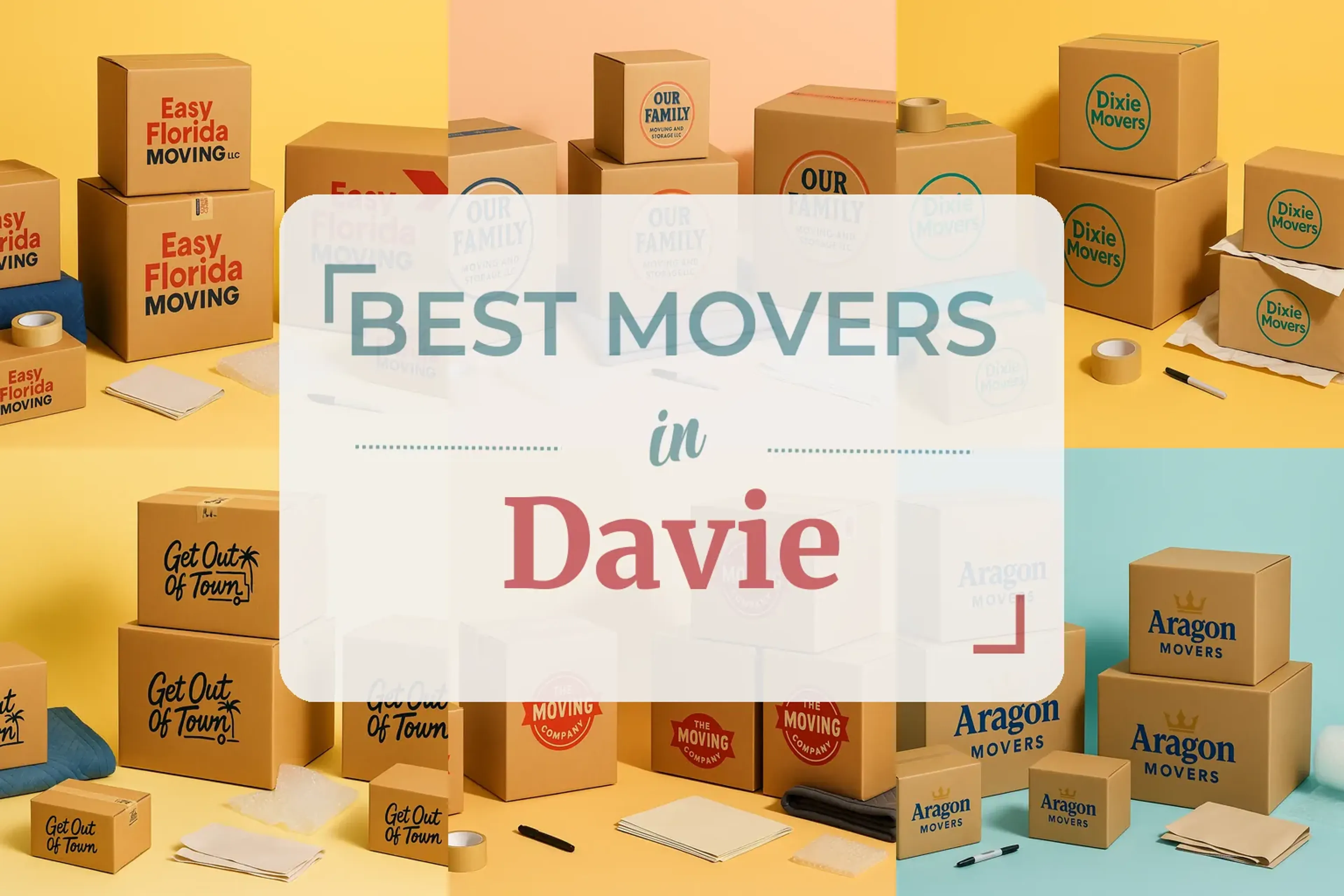 Side-by-side comparison of Davie moving companies