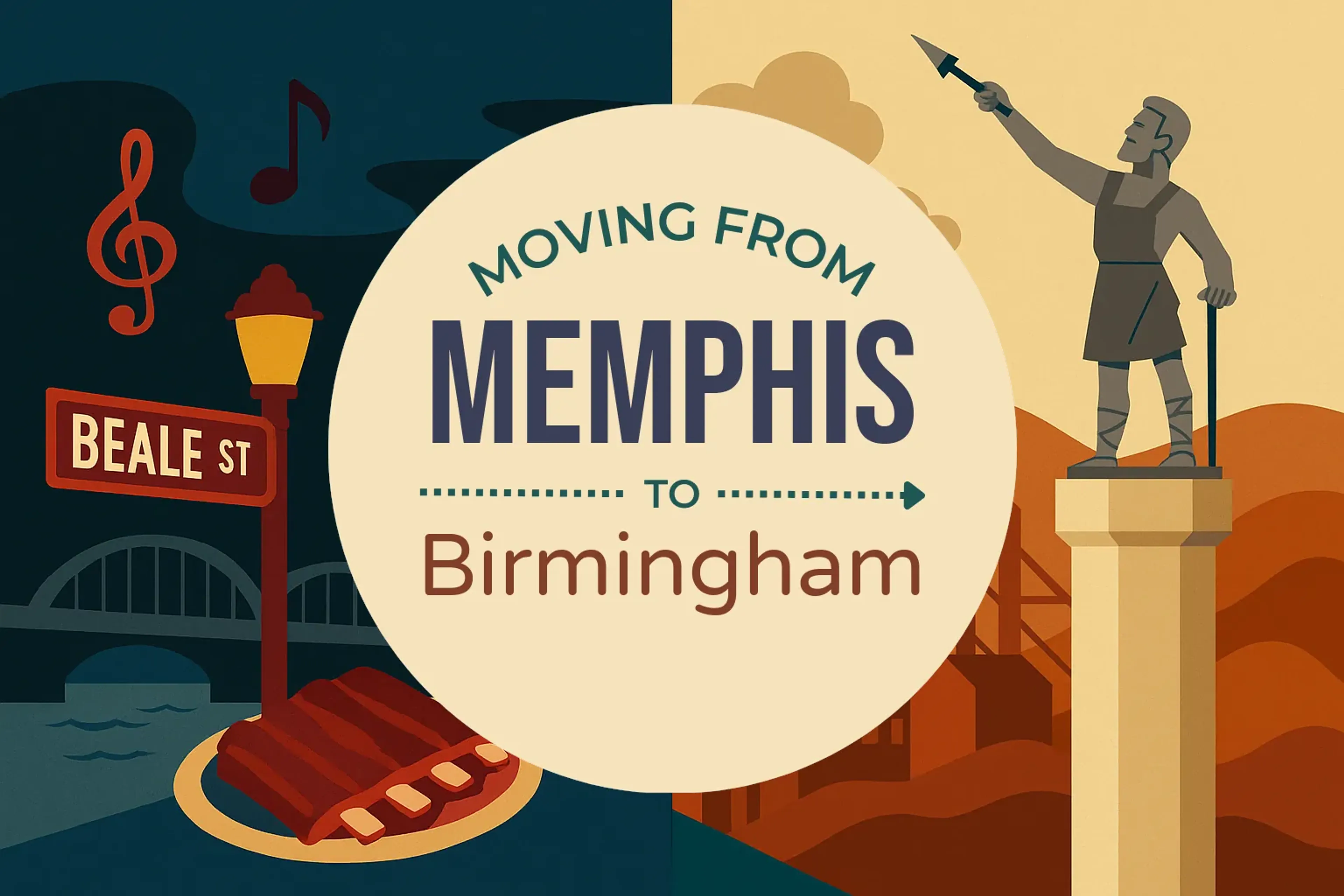 Side-by-side comparison of Memphis to Birmingham moving companies