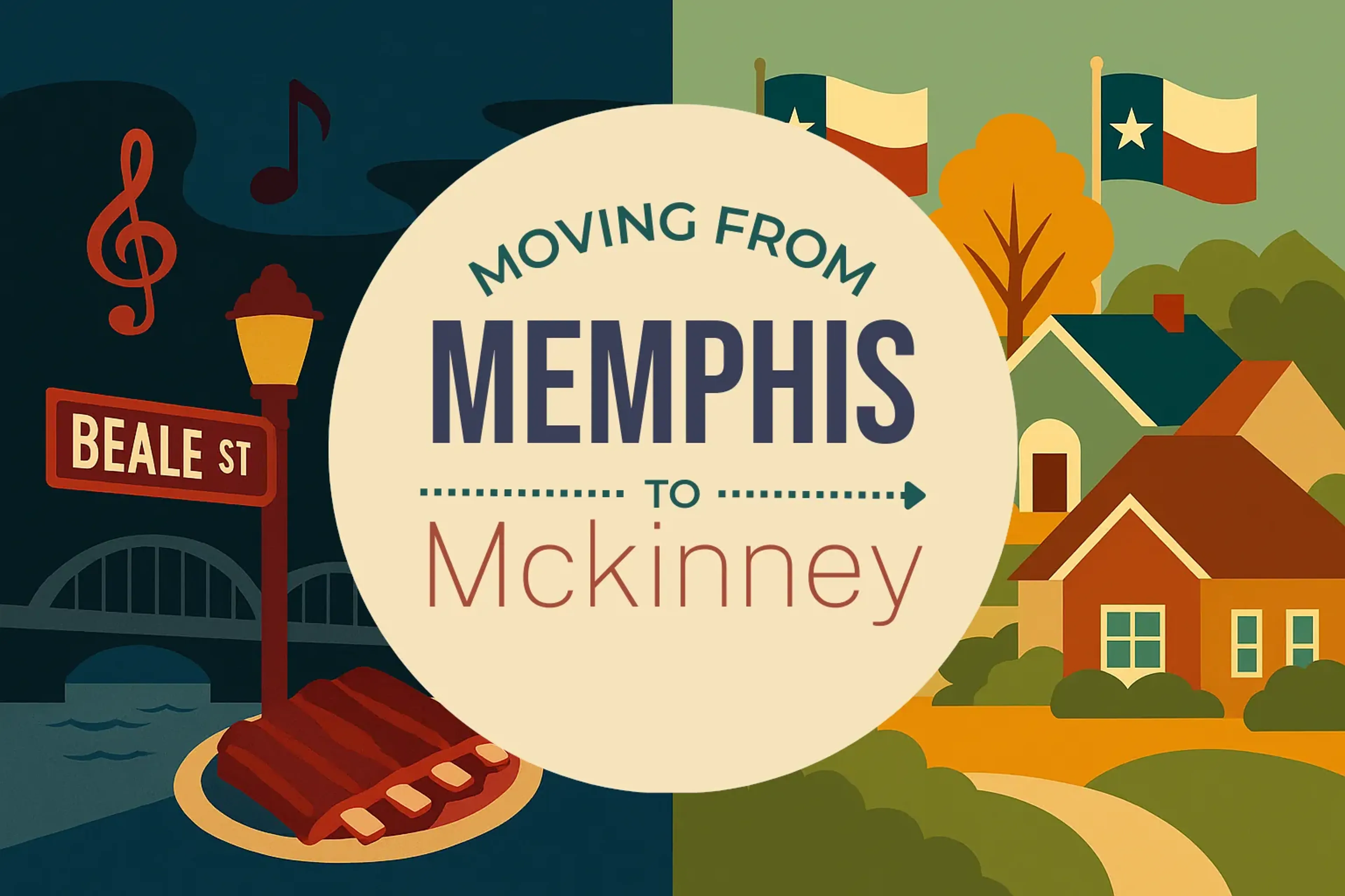 Side-by-side comparison of Memphis to Mckinney moving companies