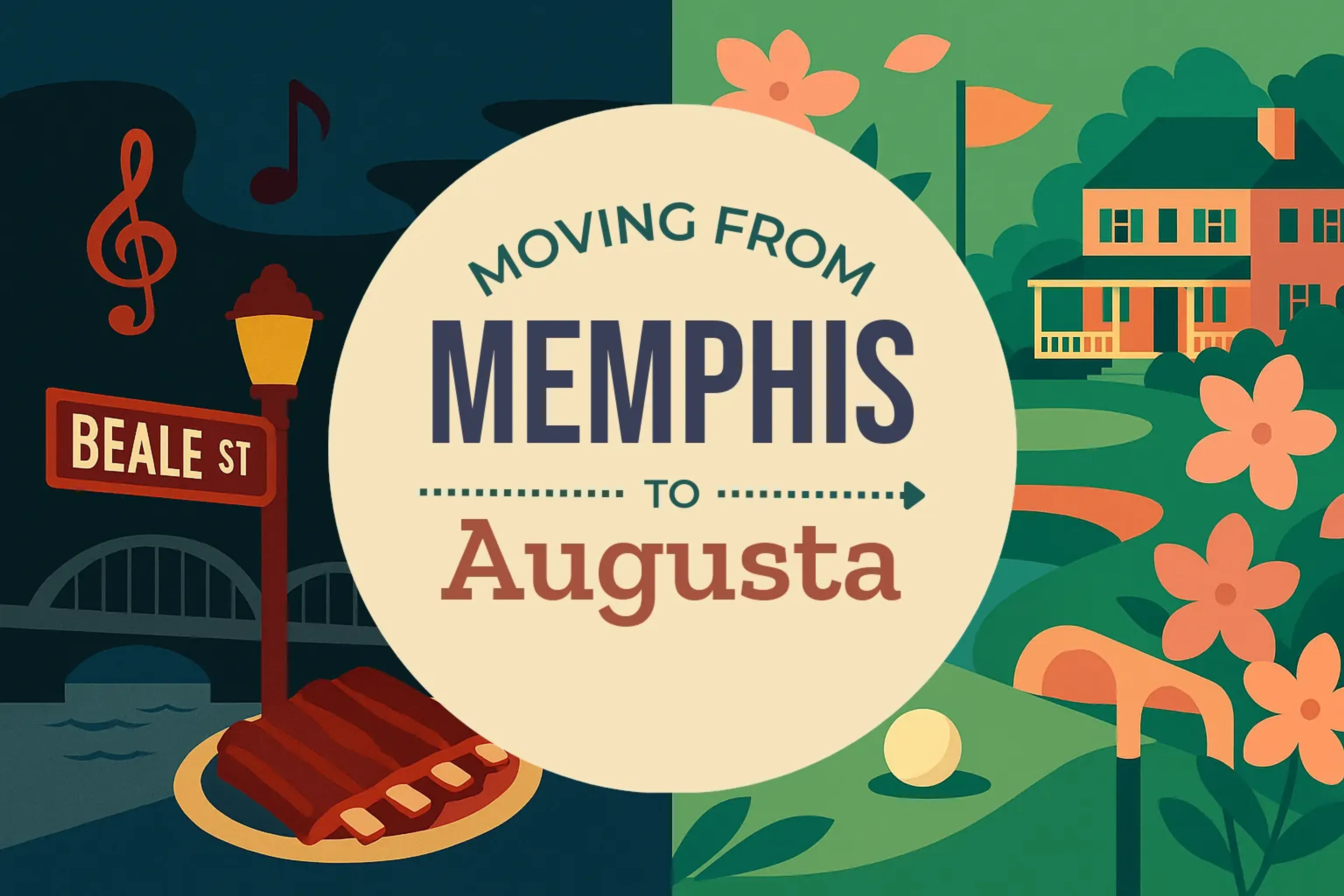 Side-by-side comparison of Memphis to Augusta moving companies