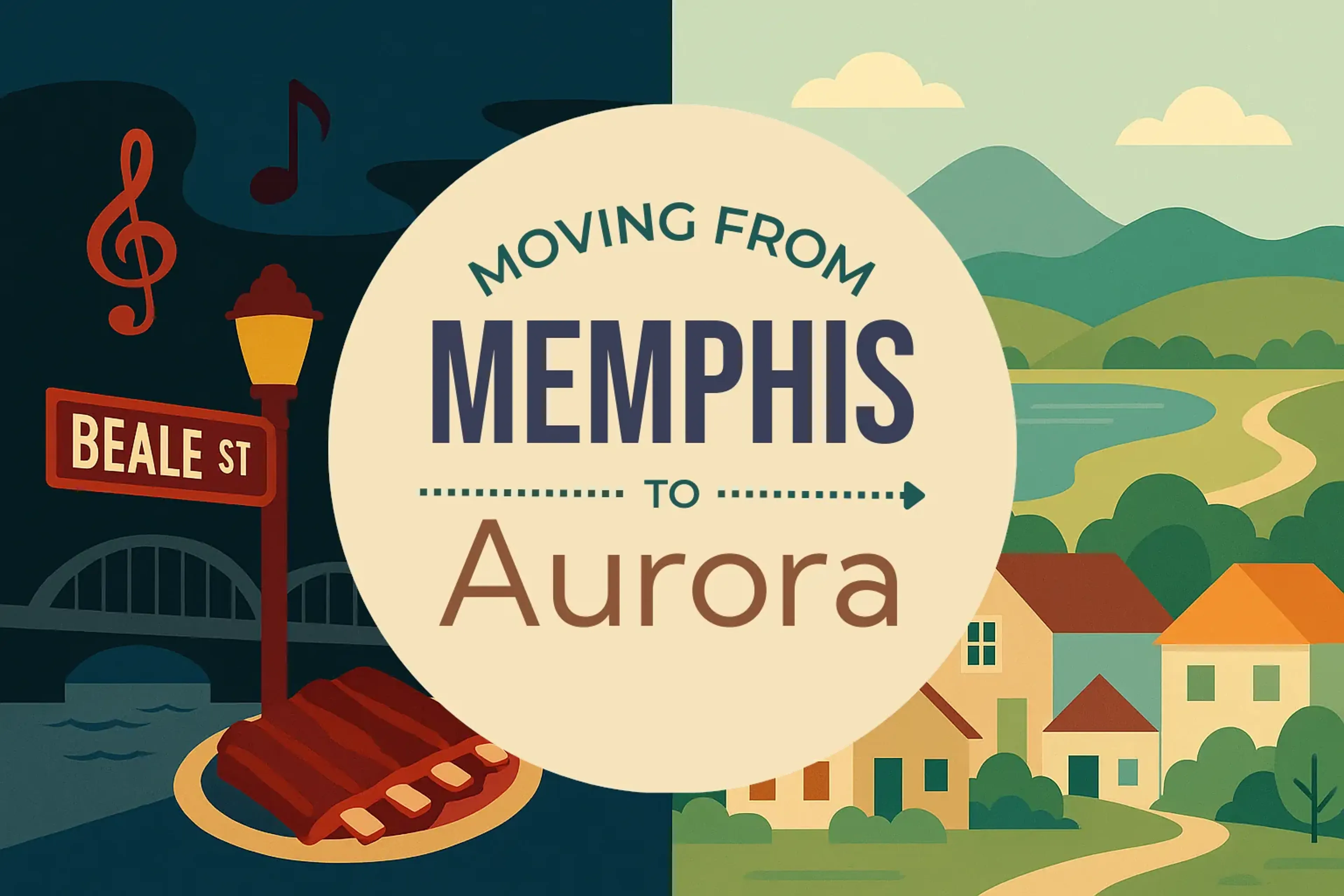 Side-by-side comparison of Memphis to Aurora moving companies