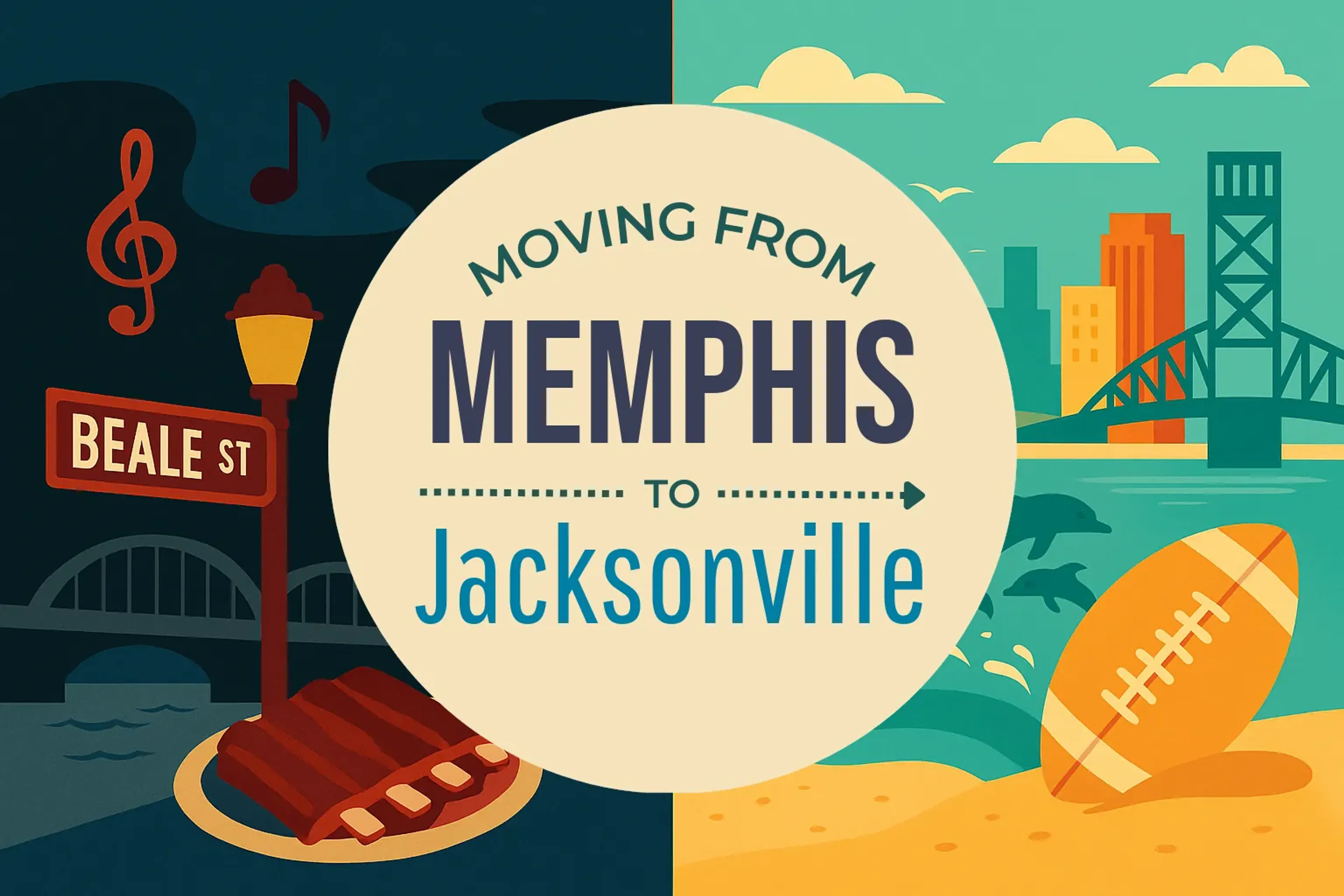 Side-by-side comparison of Memphis to Jacksonville moving companies