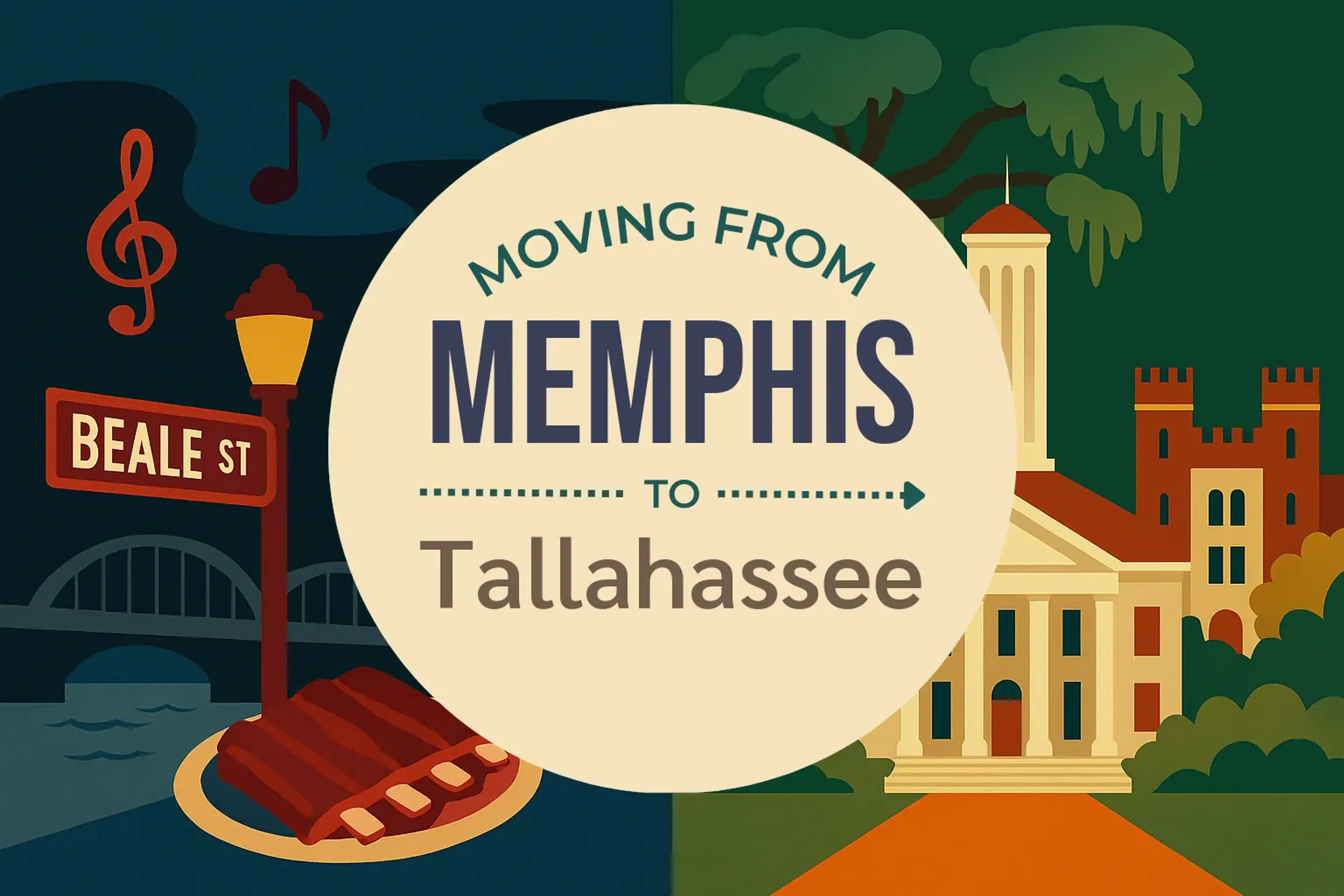 Side-by-side comparison of Memphis to Tallahassee moving companies
