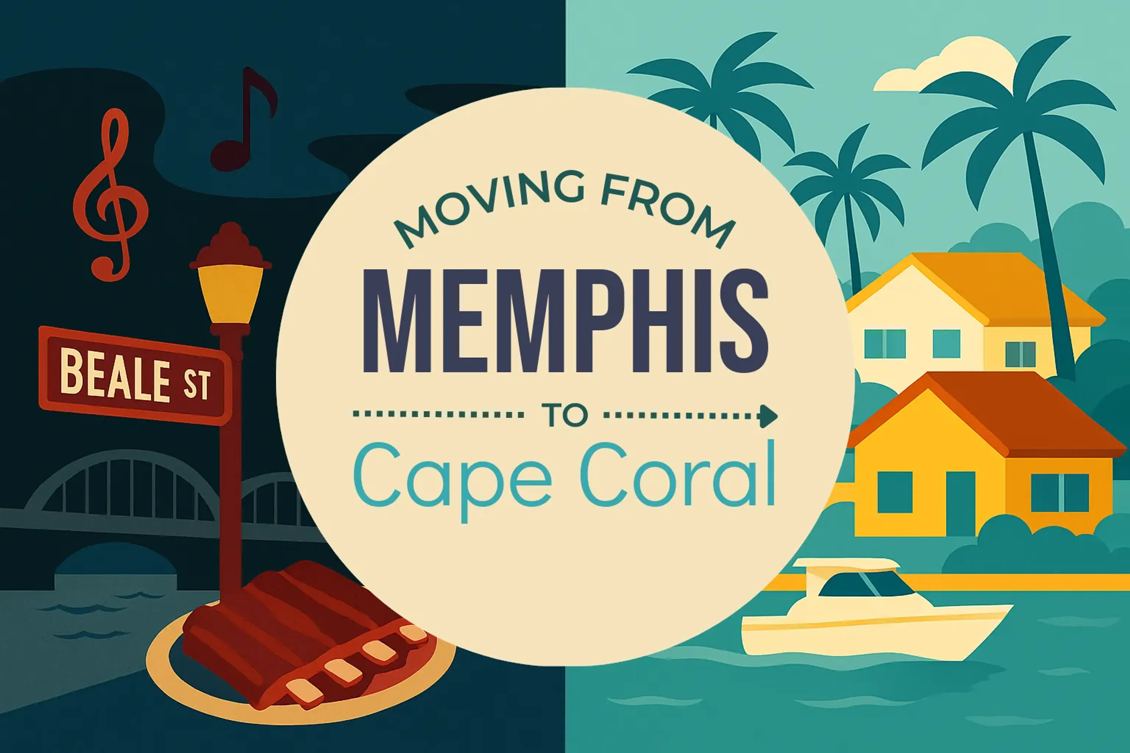 Side-by-side comparison of Memphis to Cape Coral moving companies