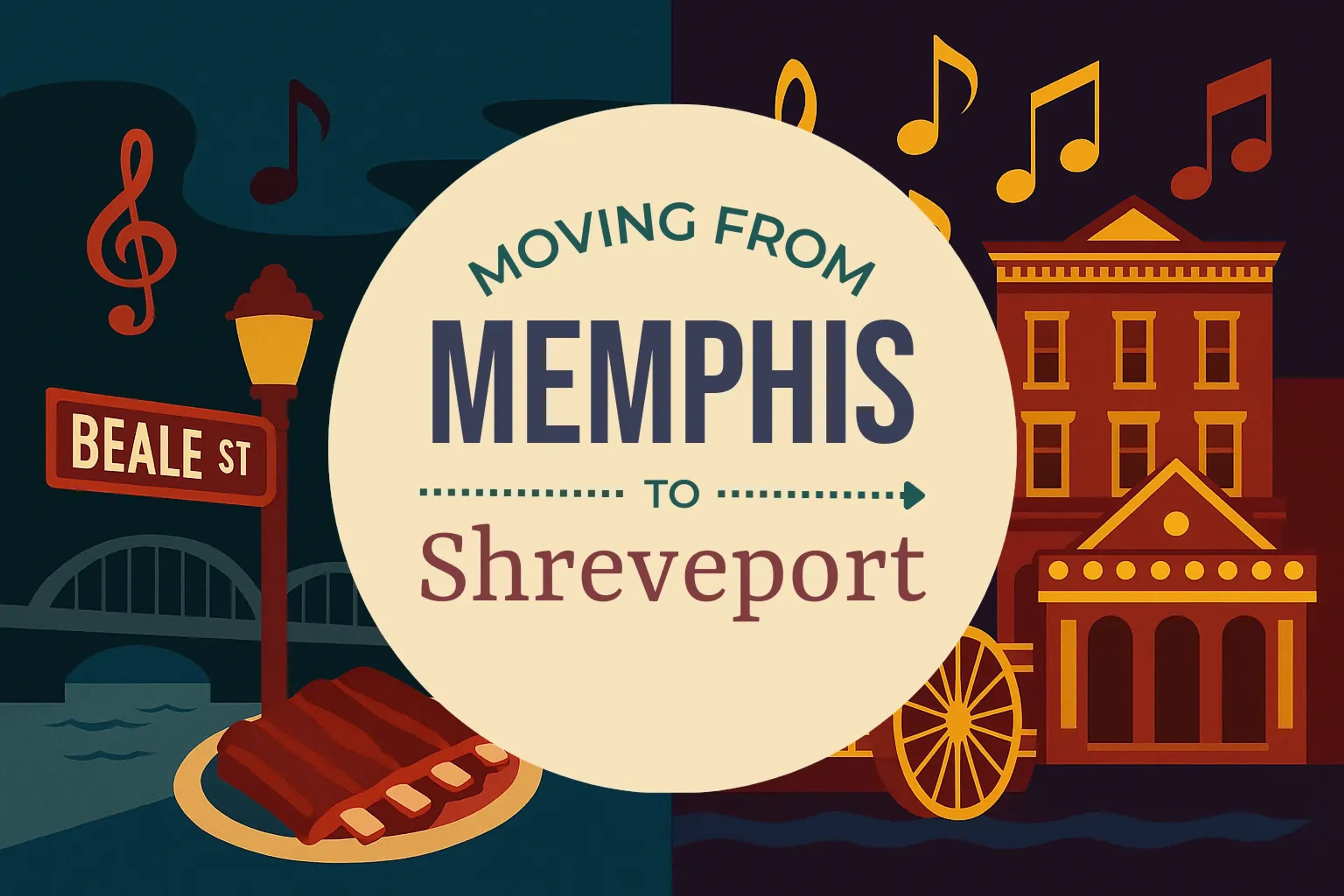 Side-by-side comparison of Memphis to Shreveport moving companies