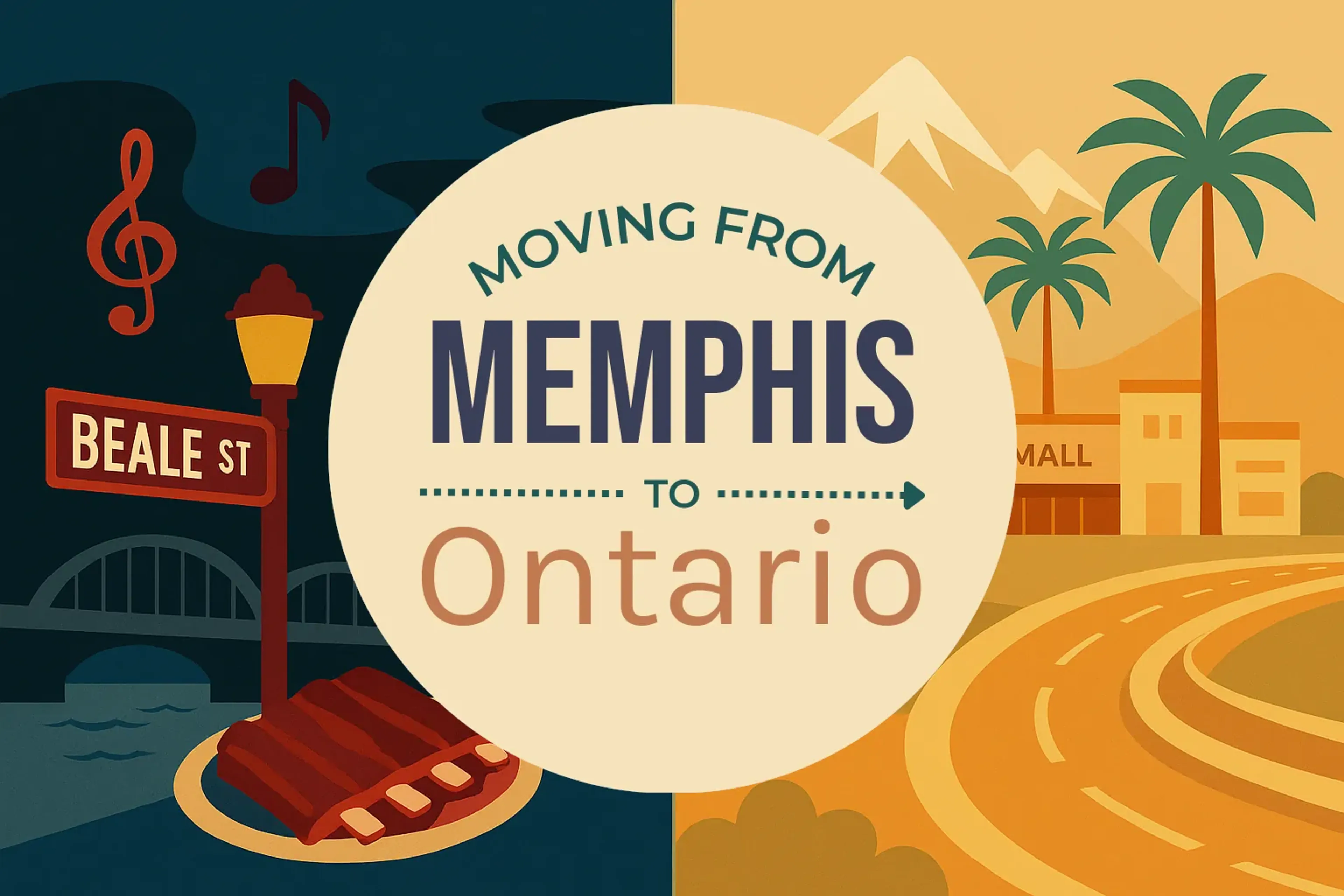 Side-by-side comparison of Memphis to Ontario moving companies