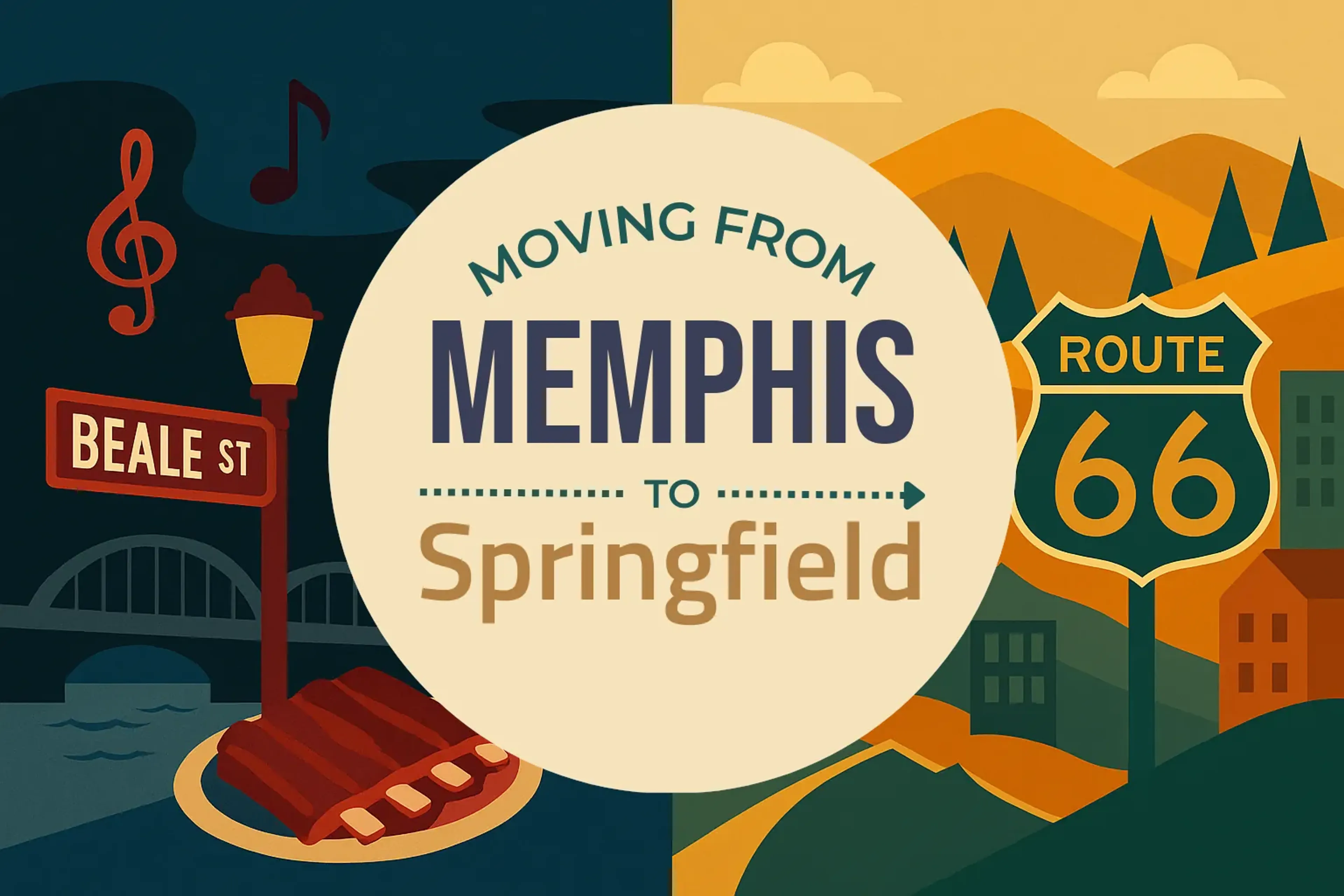 Side-by-side comparison of Memphis to Springfield moving companies