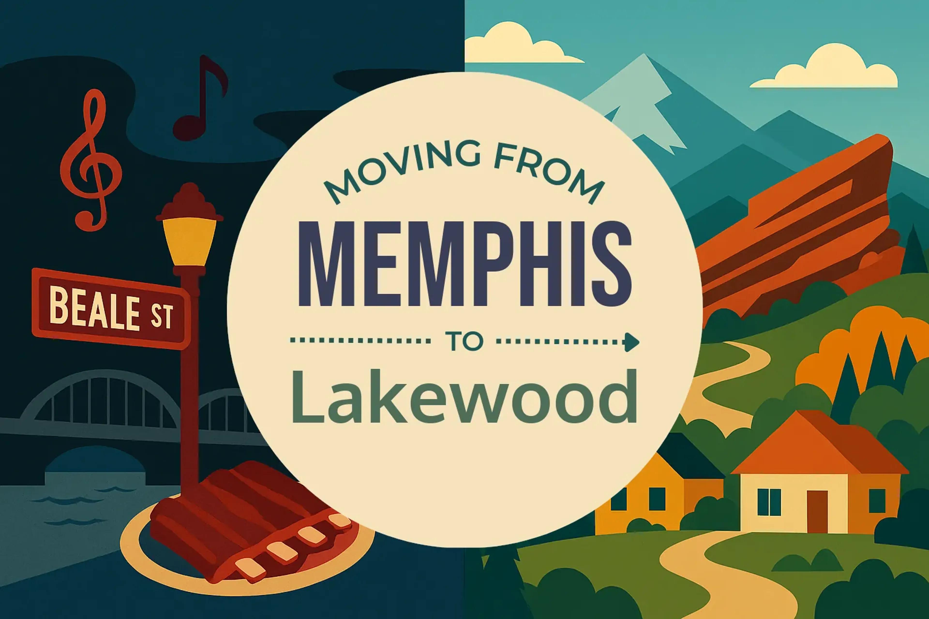 Side-by-side comparison of Memphis to Lakewood moving companies