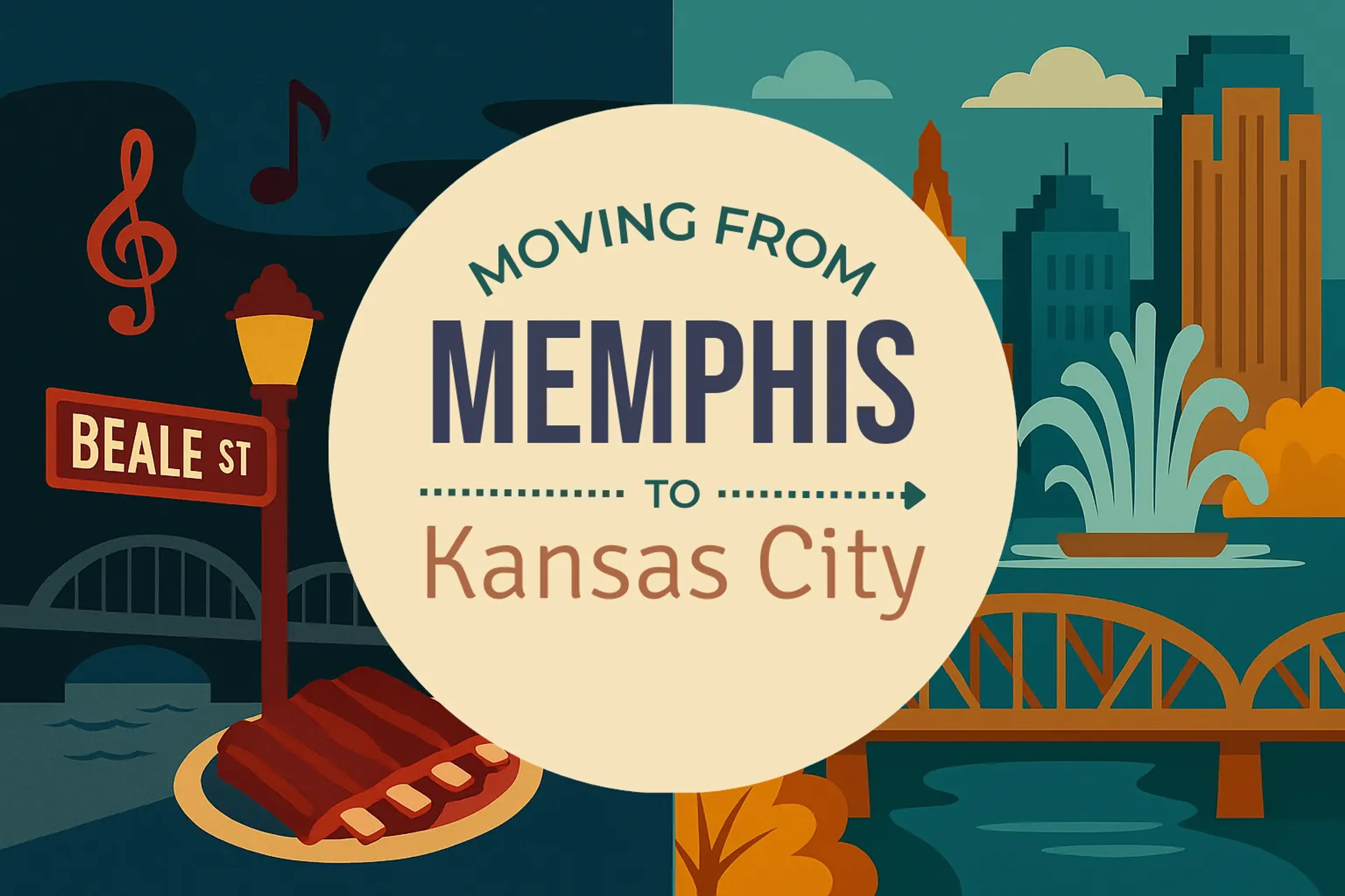 Side-by-side comparison of Memphis to Kansas City moving companies