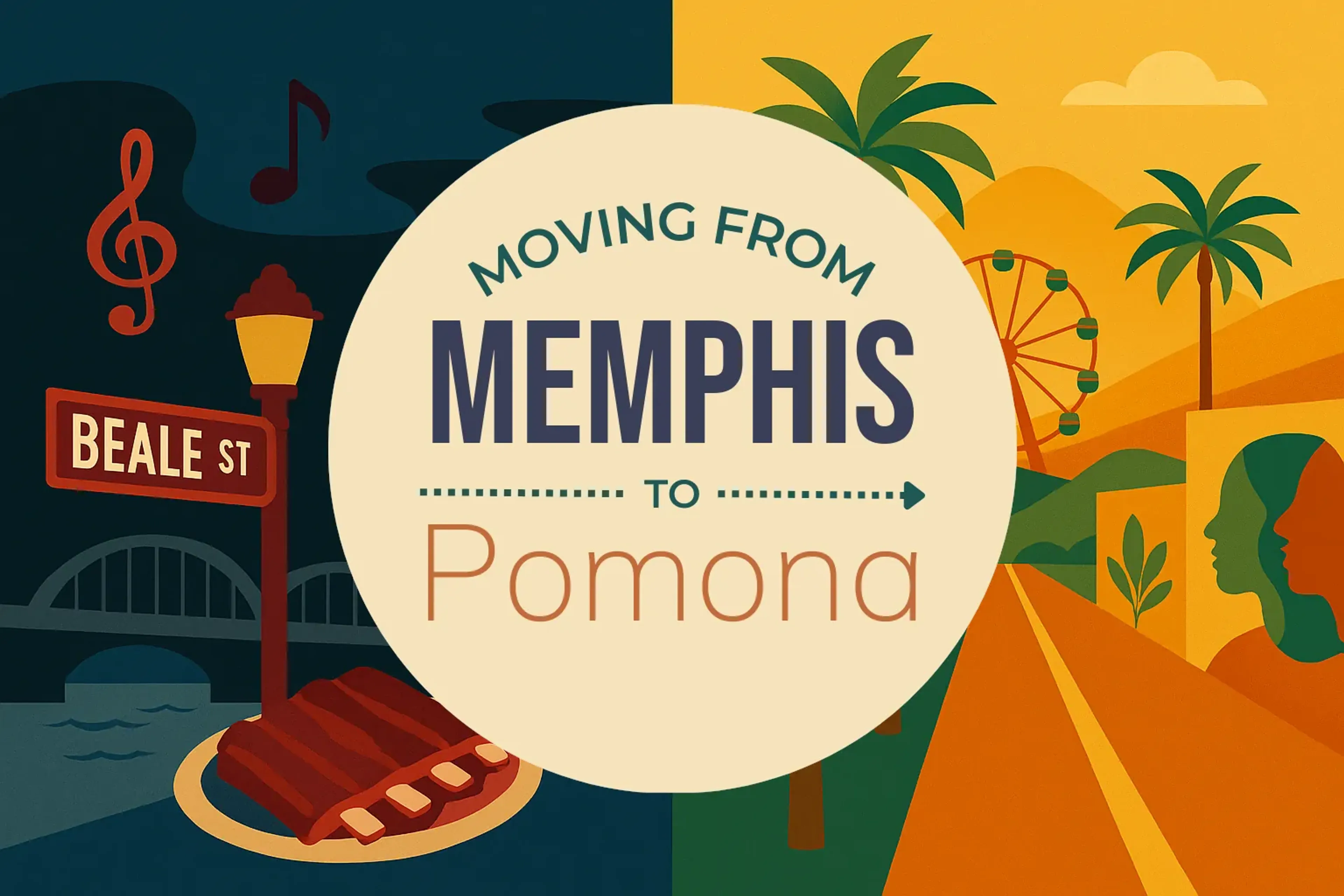 Side-by-side comparison of Memphis to Pomona moving companies