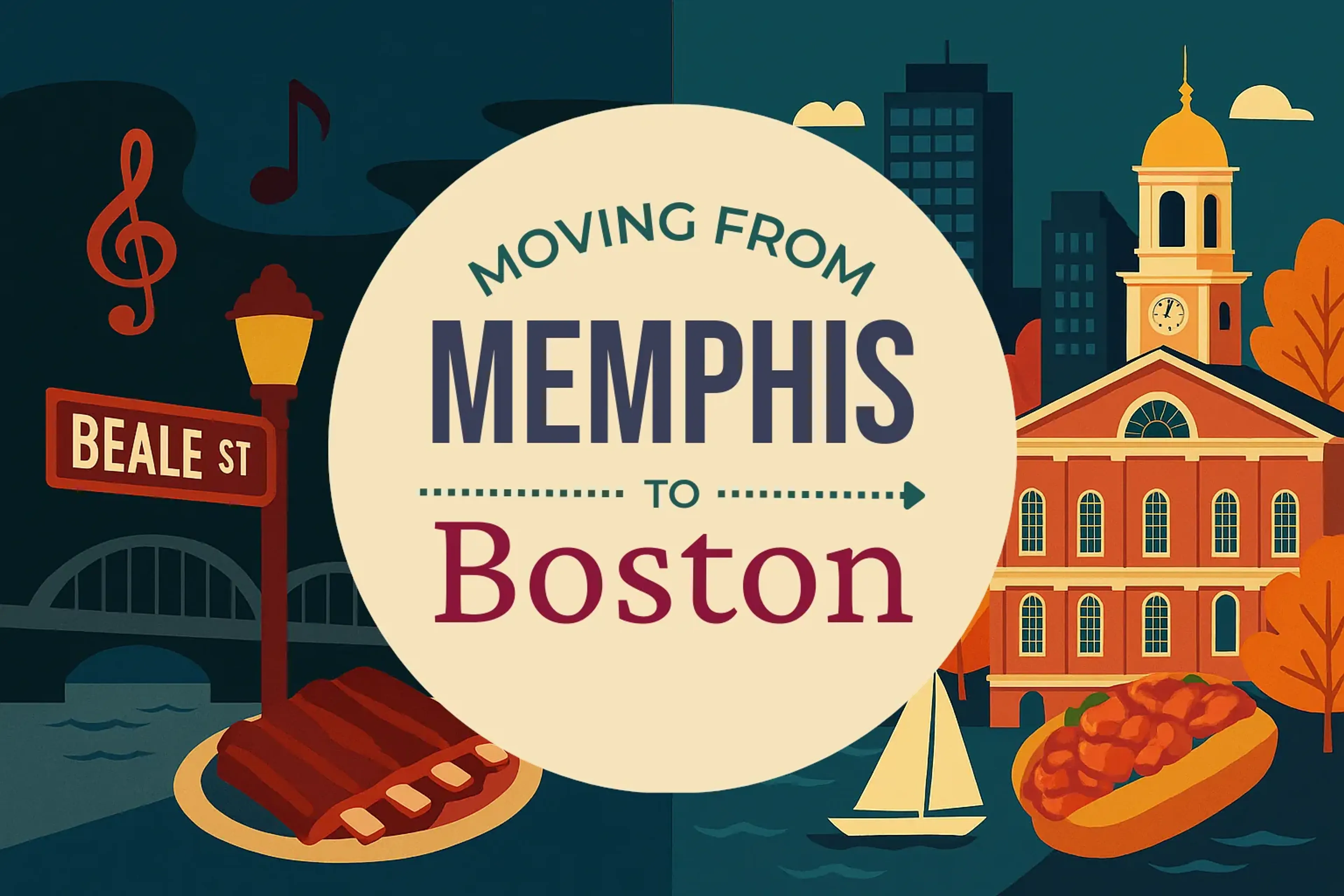 Side-by-side comparison of Memphis to Boston moving companies