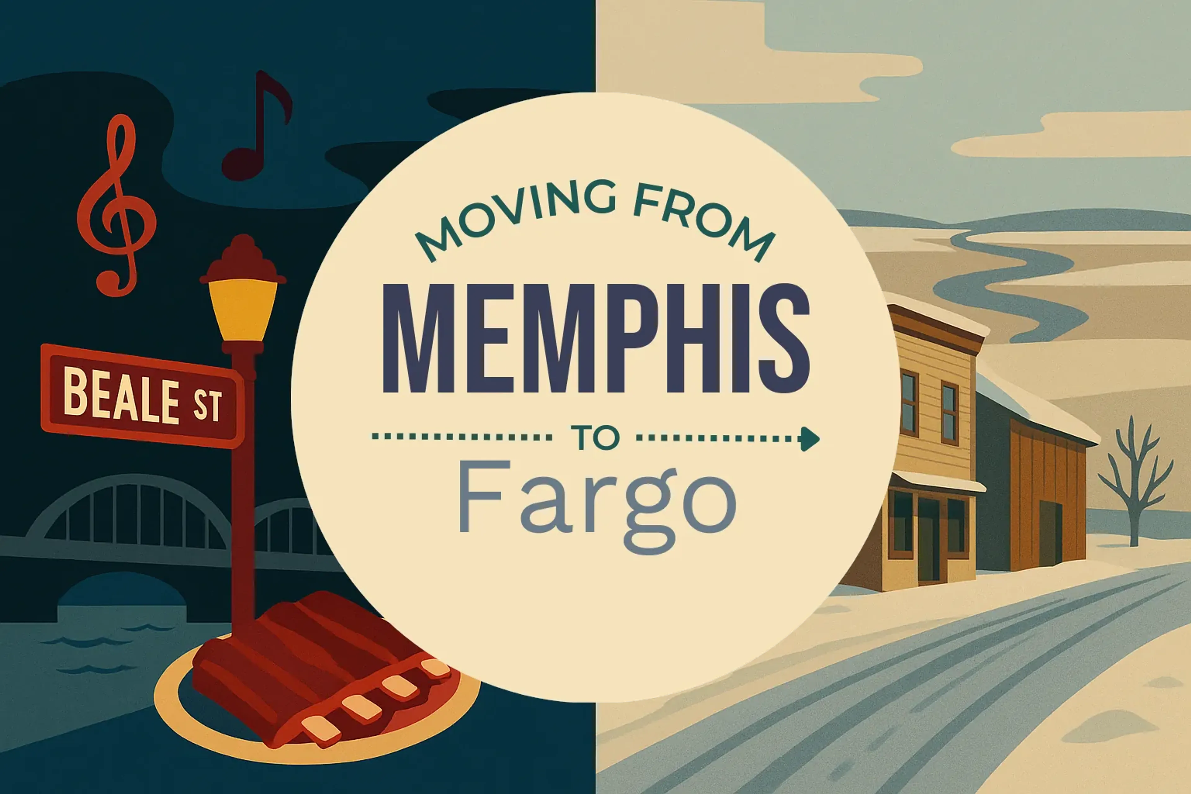 Side-by-side comparison of Memphis to Fargo moving companies