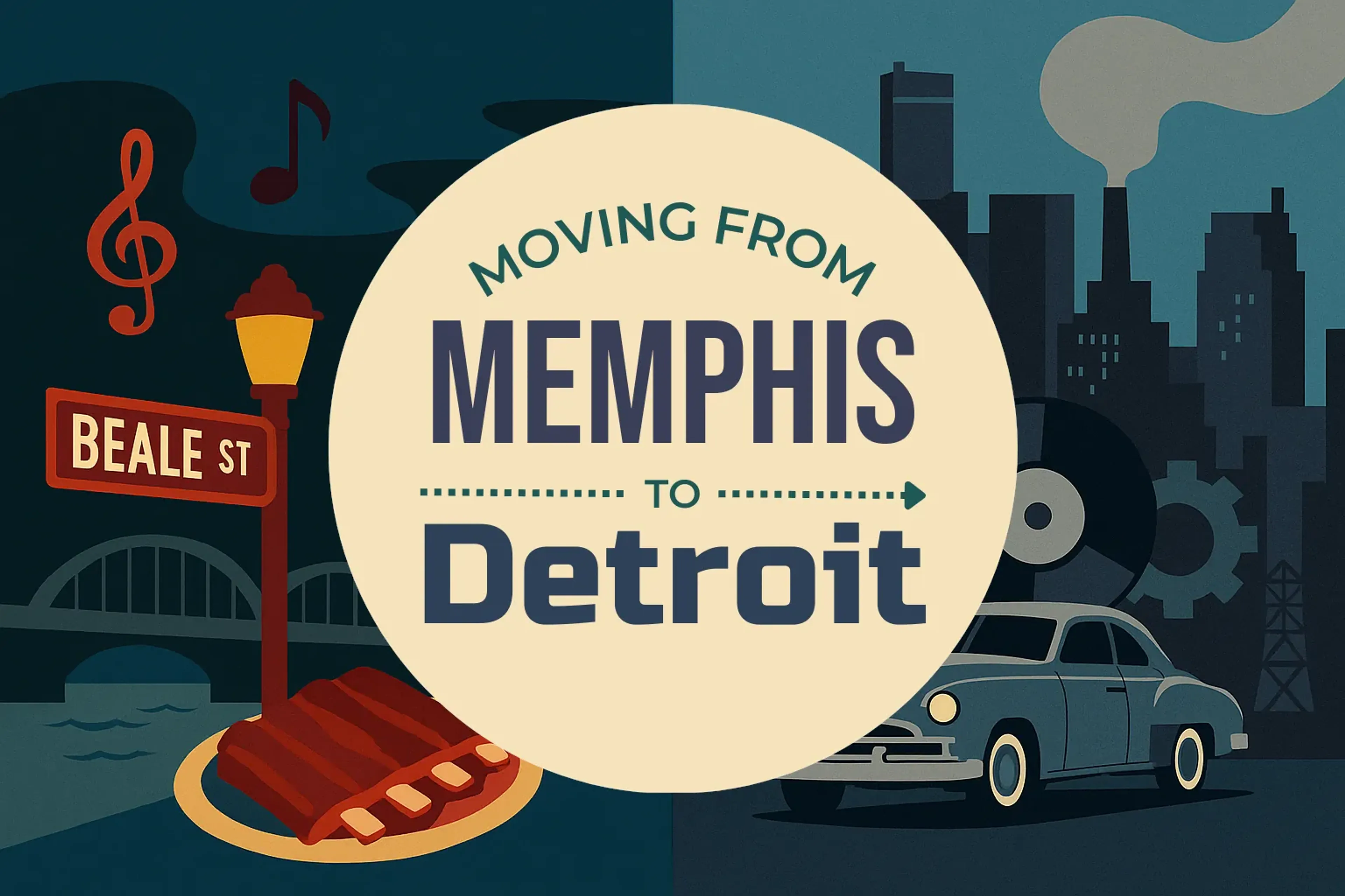 Side-by-side comparison of Memphis to Detroit moving companies
