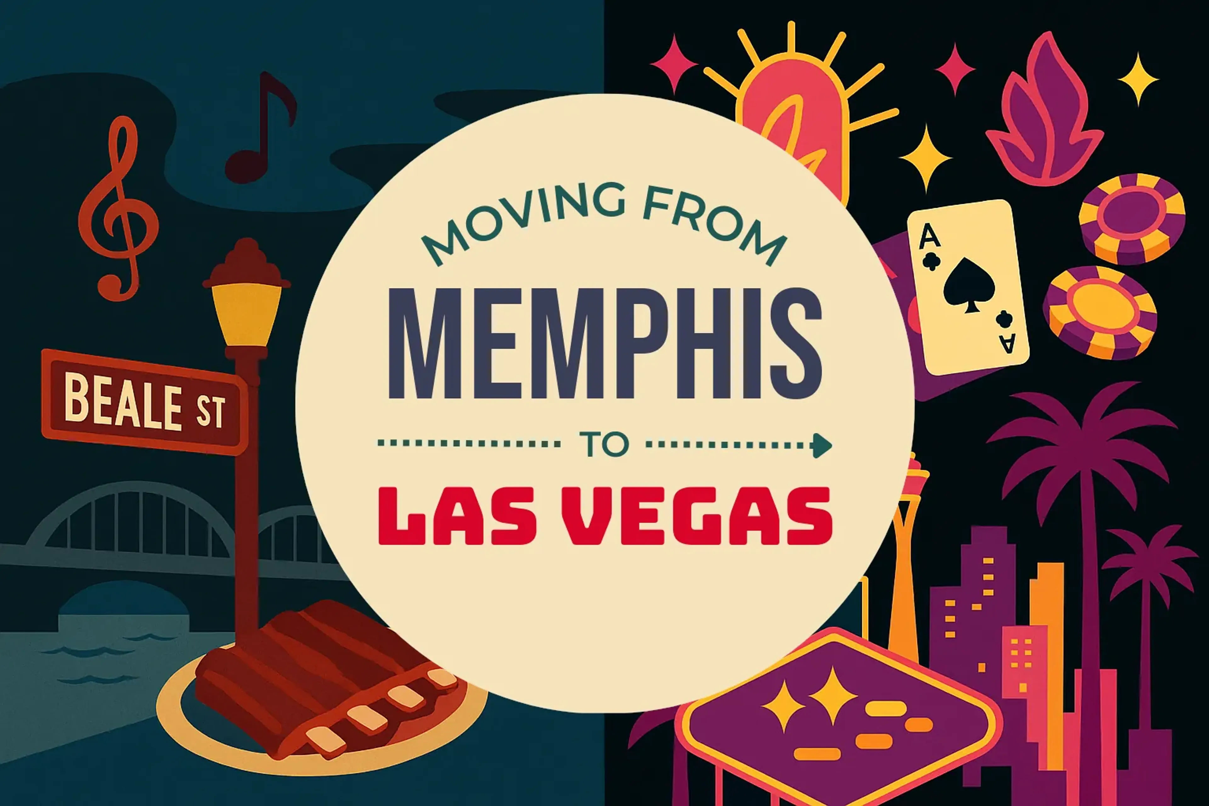 Side-by-side comparison of Memphis to Las Vegas moving companies