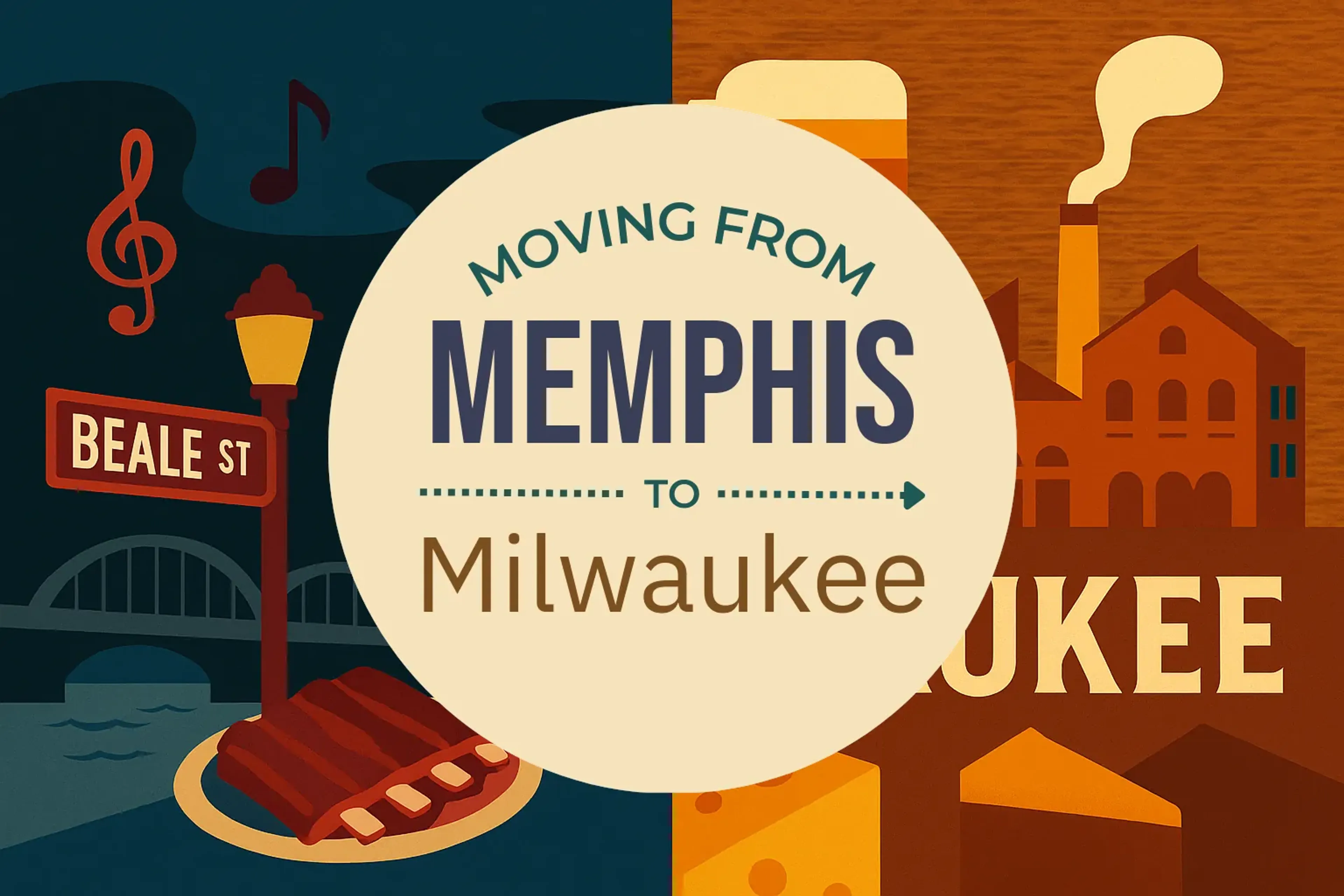 Side-by-side comparison of Memphis to Milwaukee moving companies