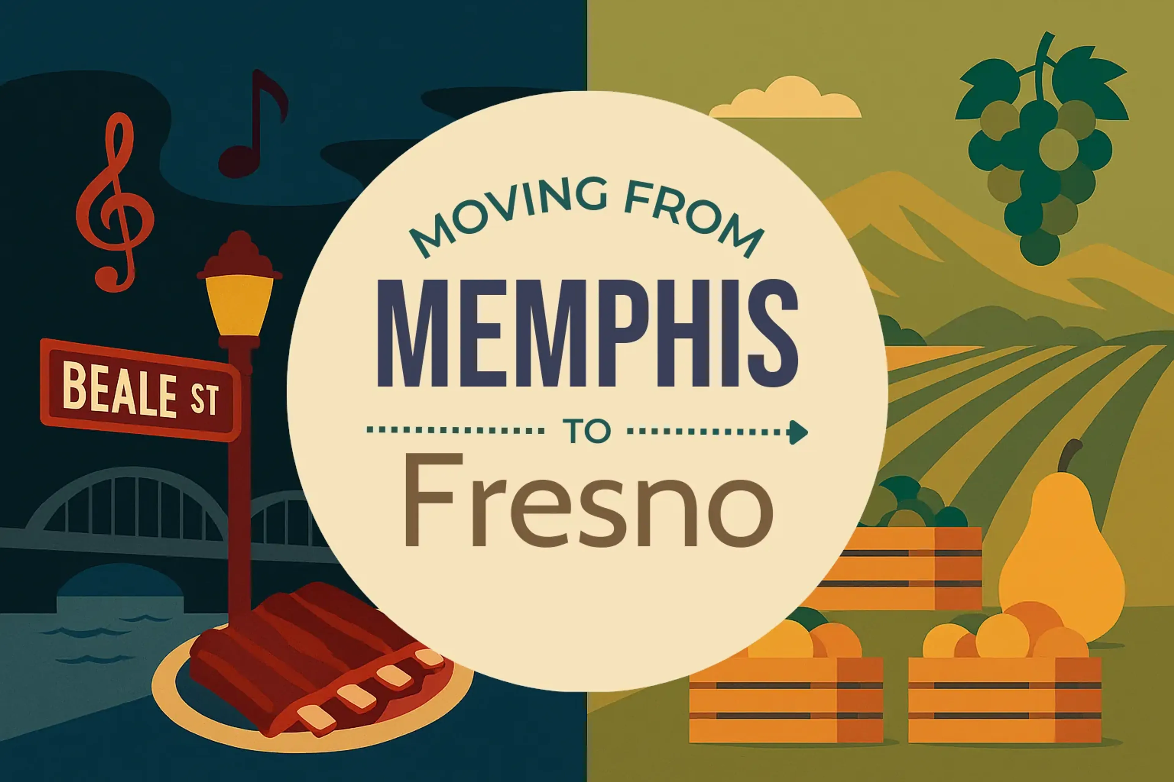 Side-by-side comparison of Memphis to Fresno moving companies