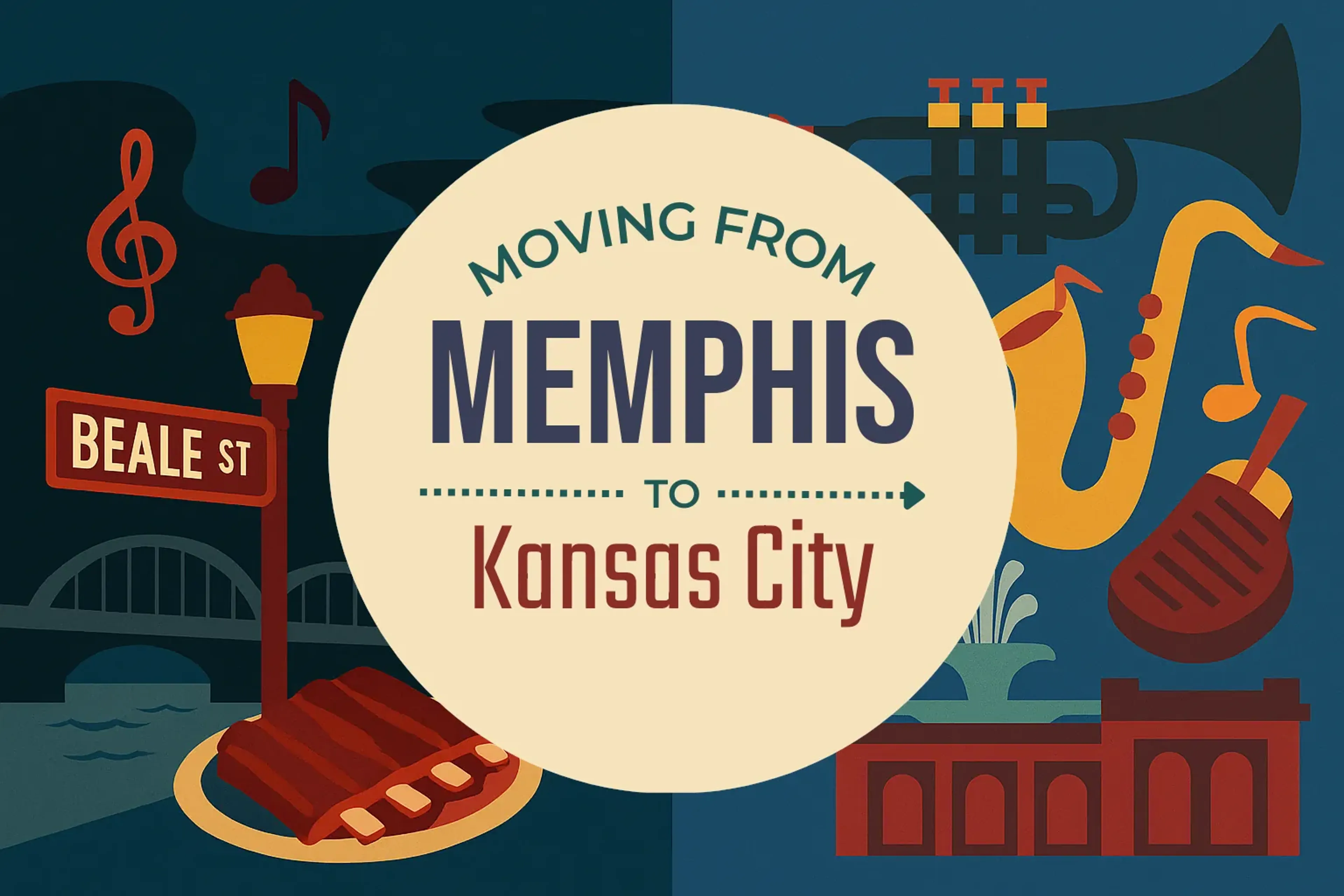 Side-by-side comparison of Memphis to Kansas City moving companies
