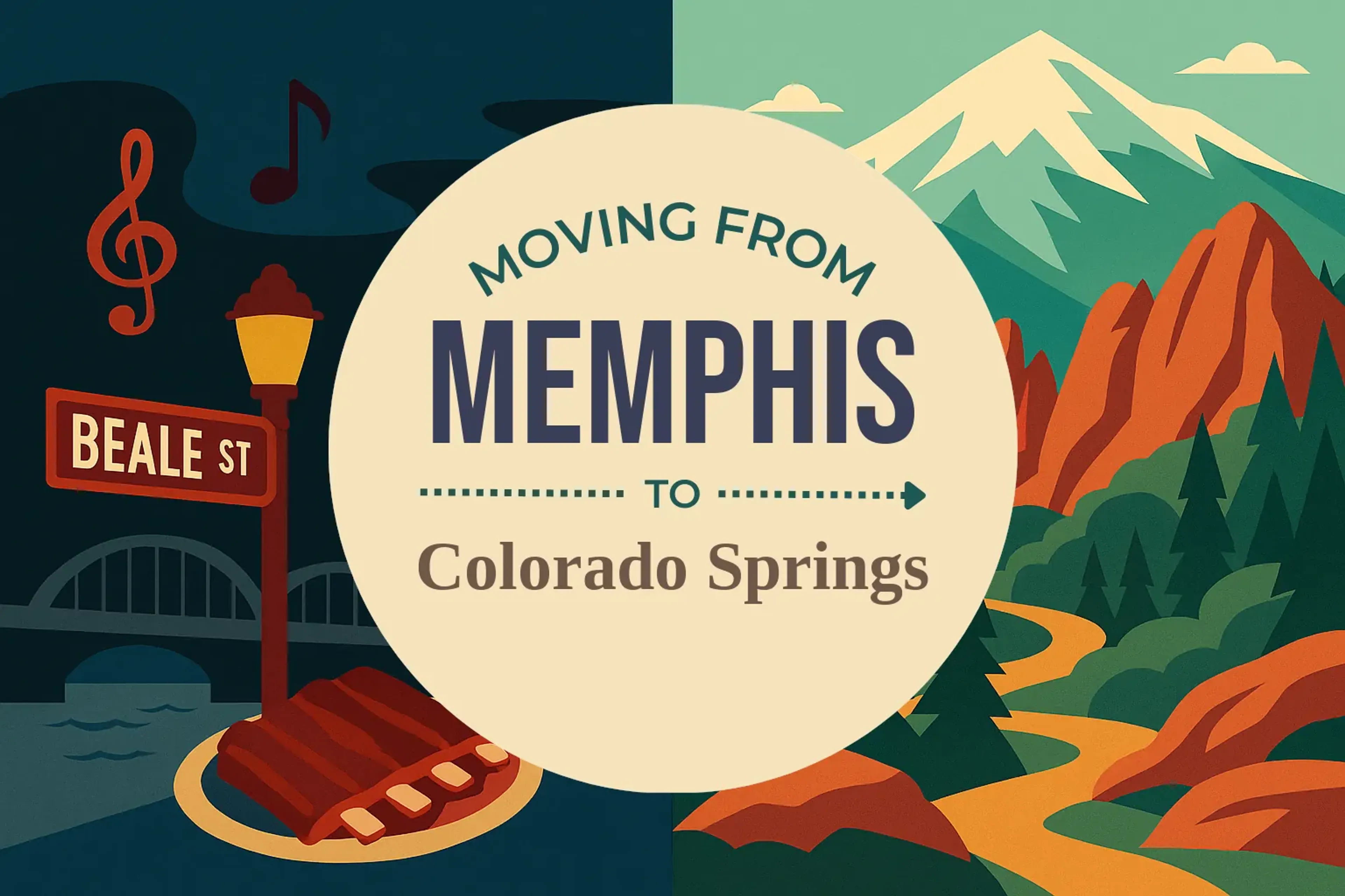 Side-by-side comparison of Memphis to Colorado Springs moving companies