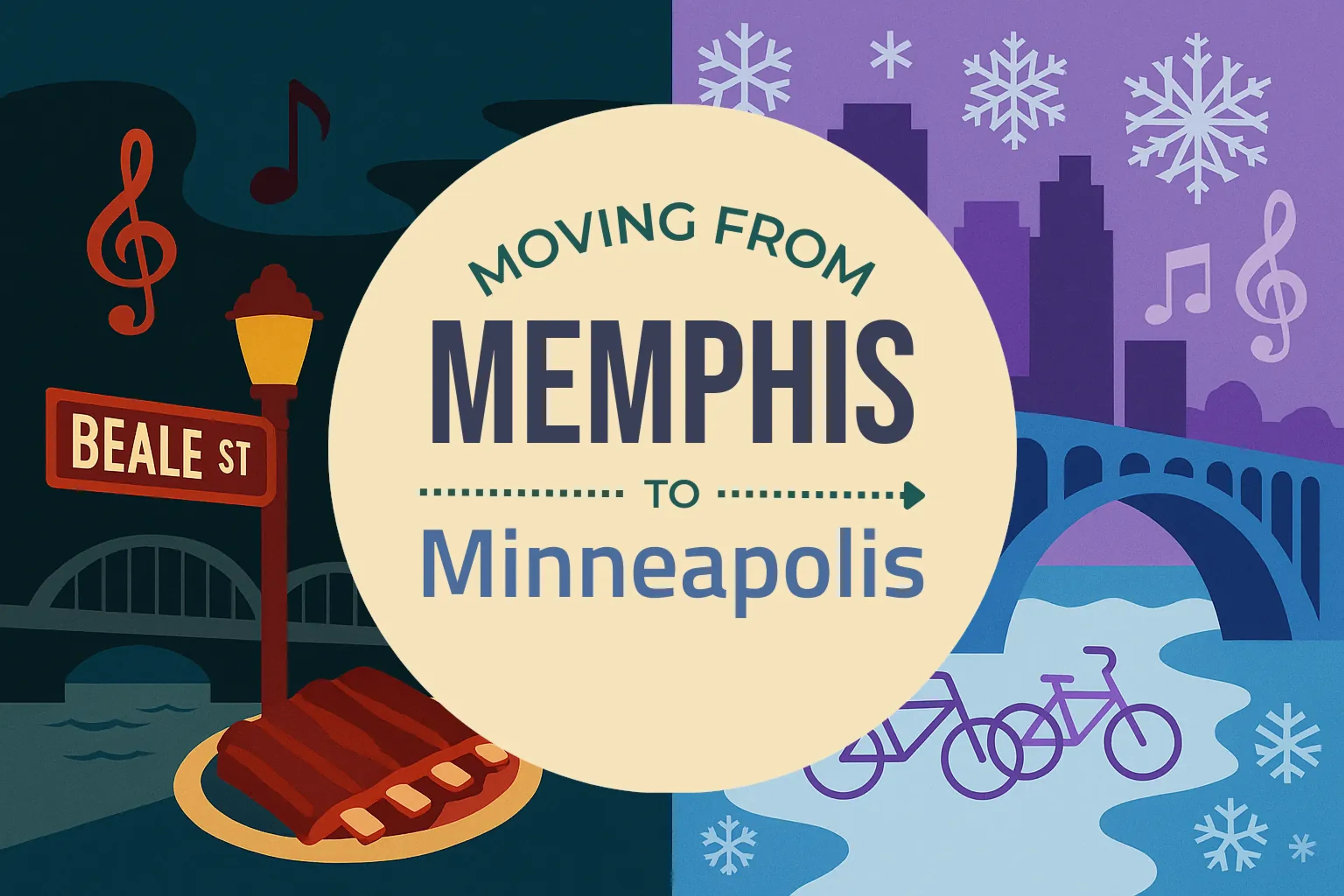 Side-by-side comparison of Memphis to Minneapolis moving companies