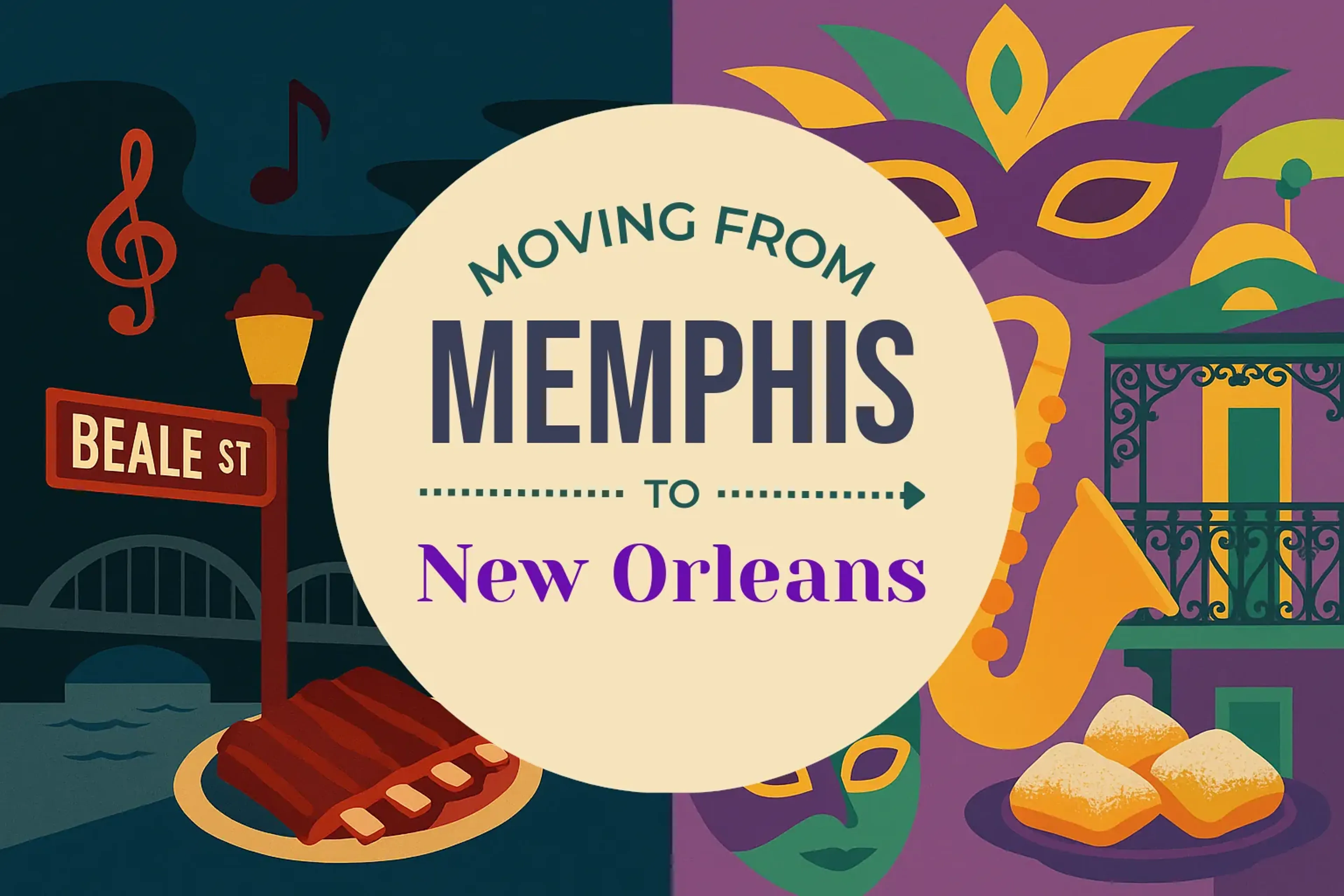 Side-by-side comparison of Memphis to New Orleans moving companies
