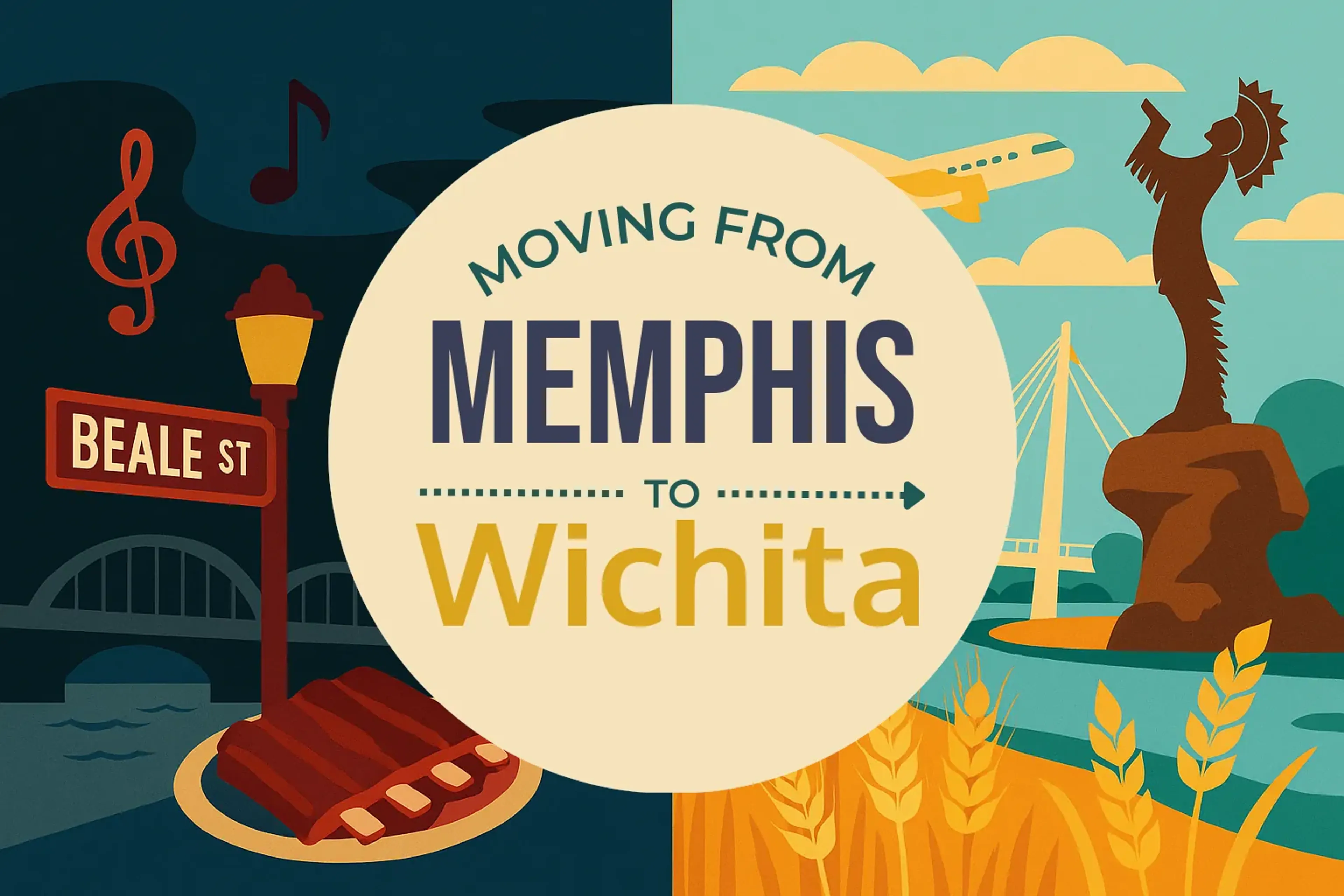 Side-by-side comparison of Memphis to Wichita moving companies