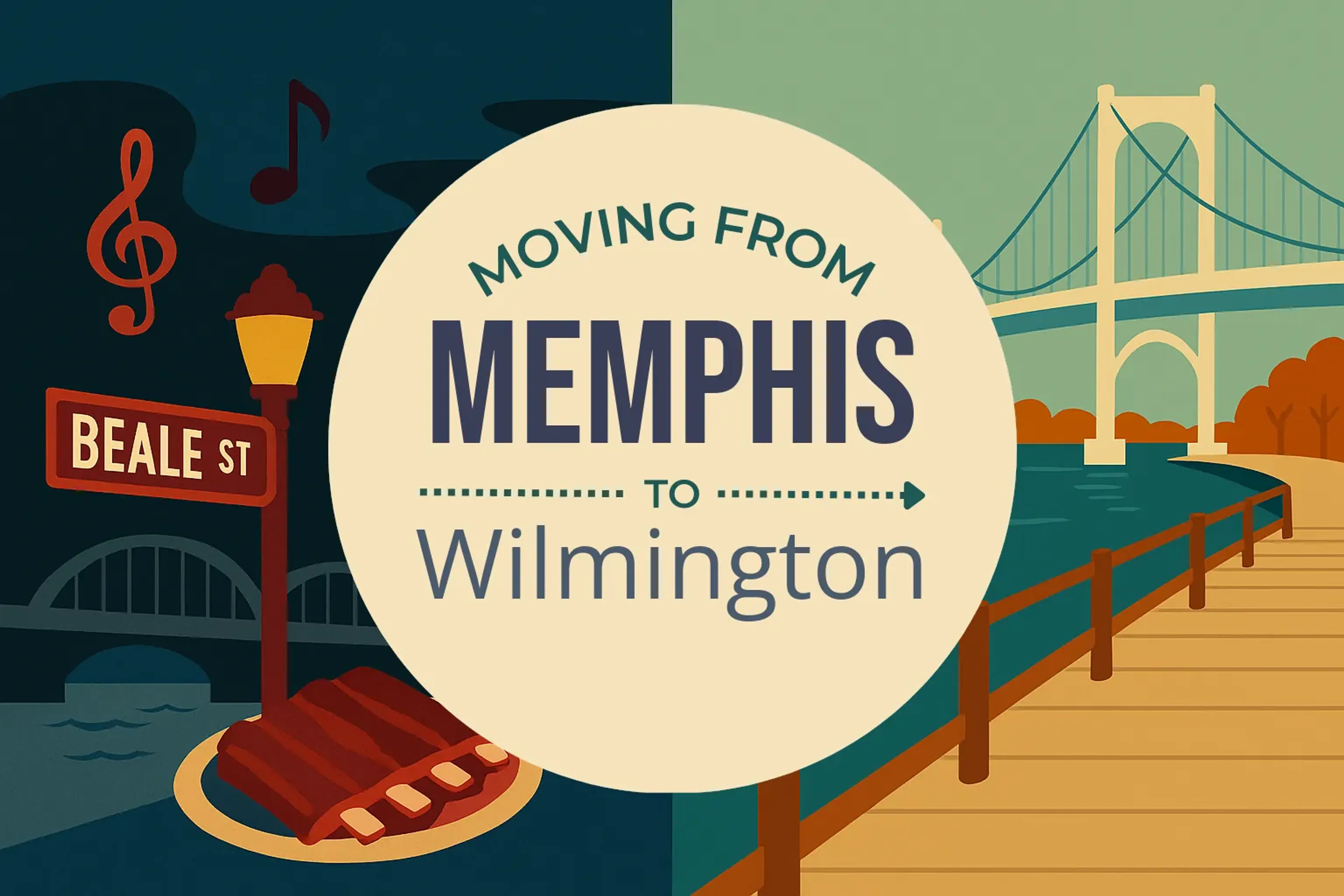 Side-by-side comparison of Memphis to Wilmington moving companies