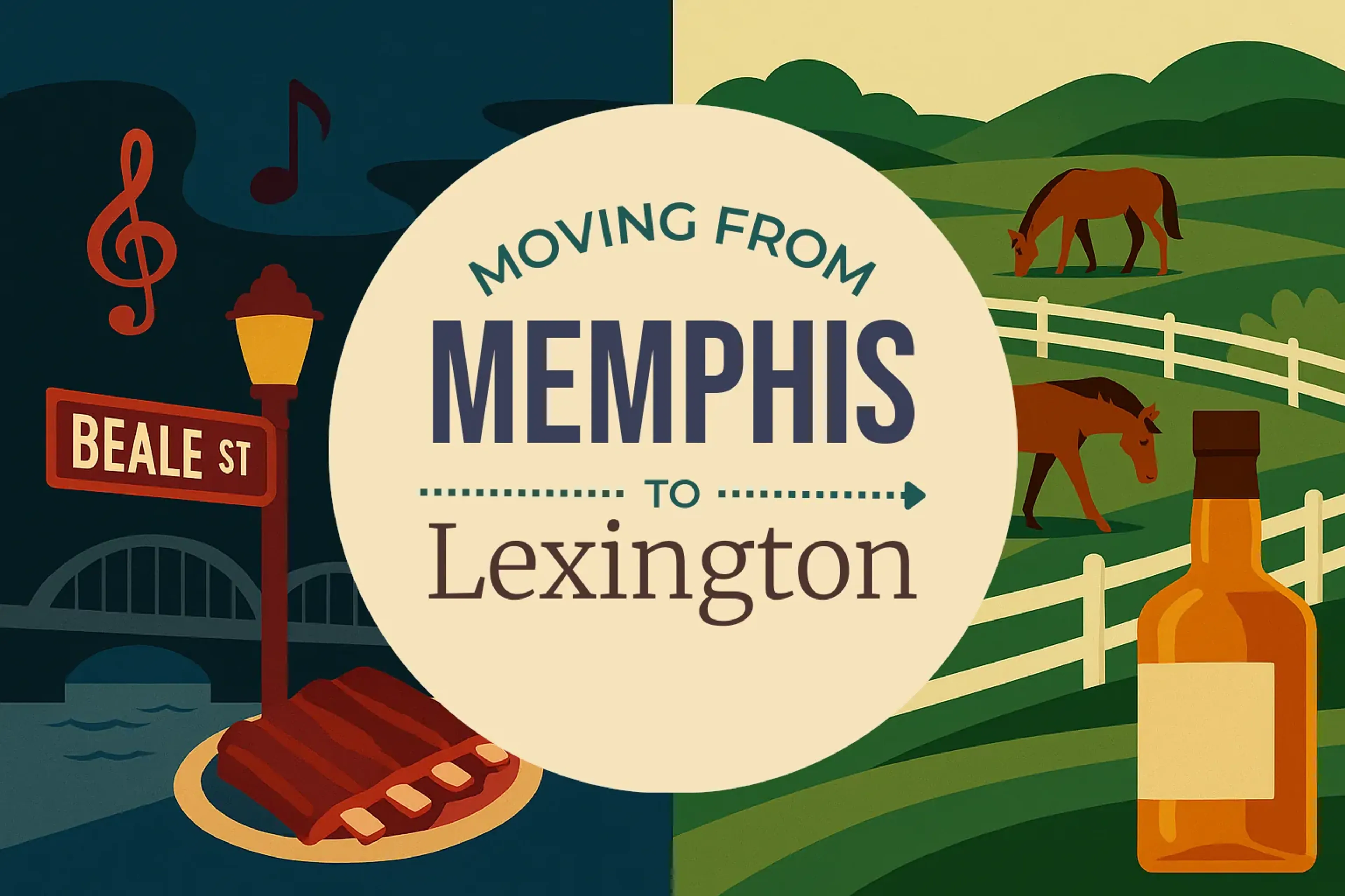 Side-by-side comparison of Memphis to Lexington moving companies