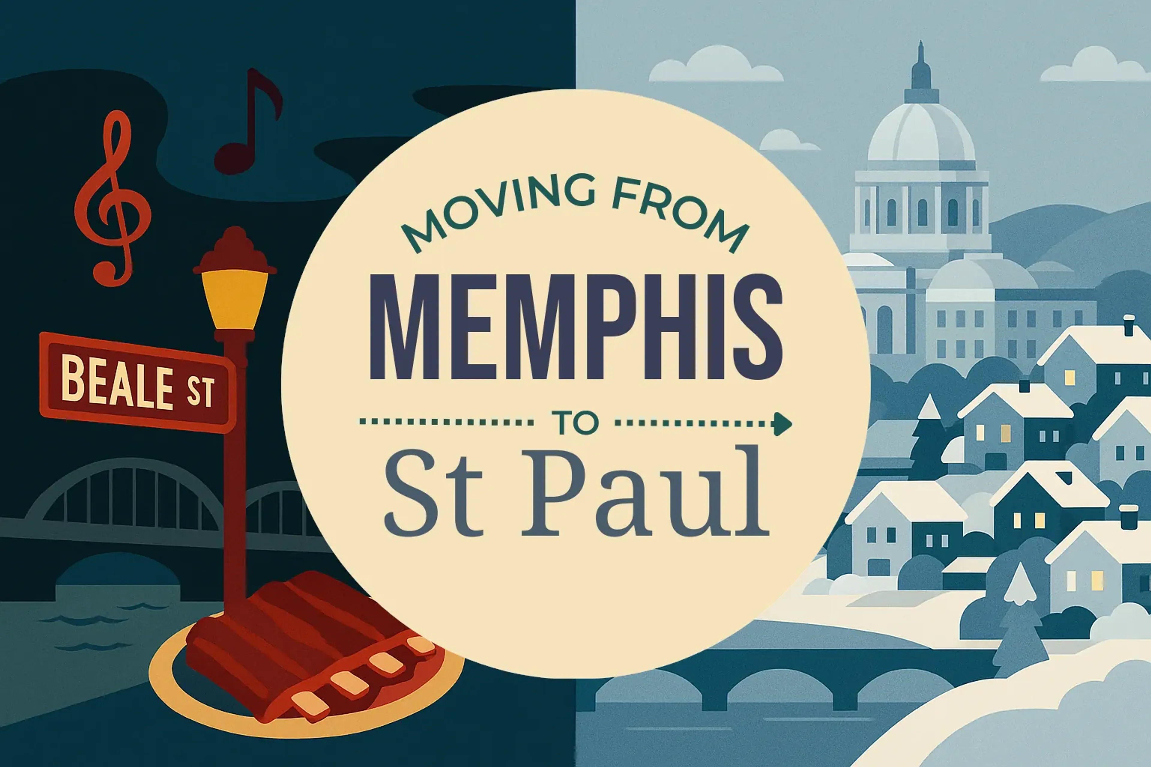 Side-by-side comparison of Memphis to St. Paul moving companies