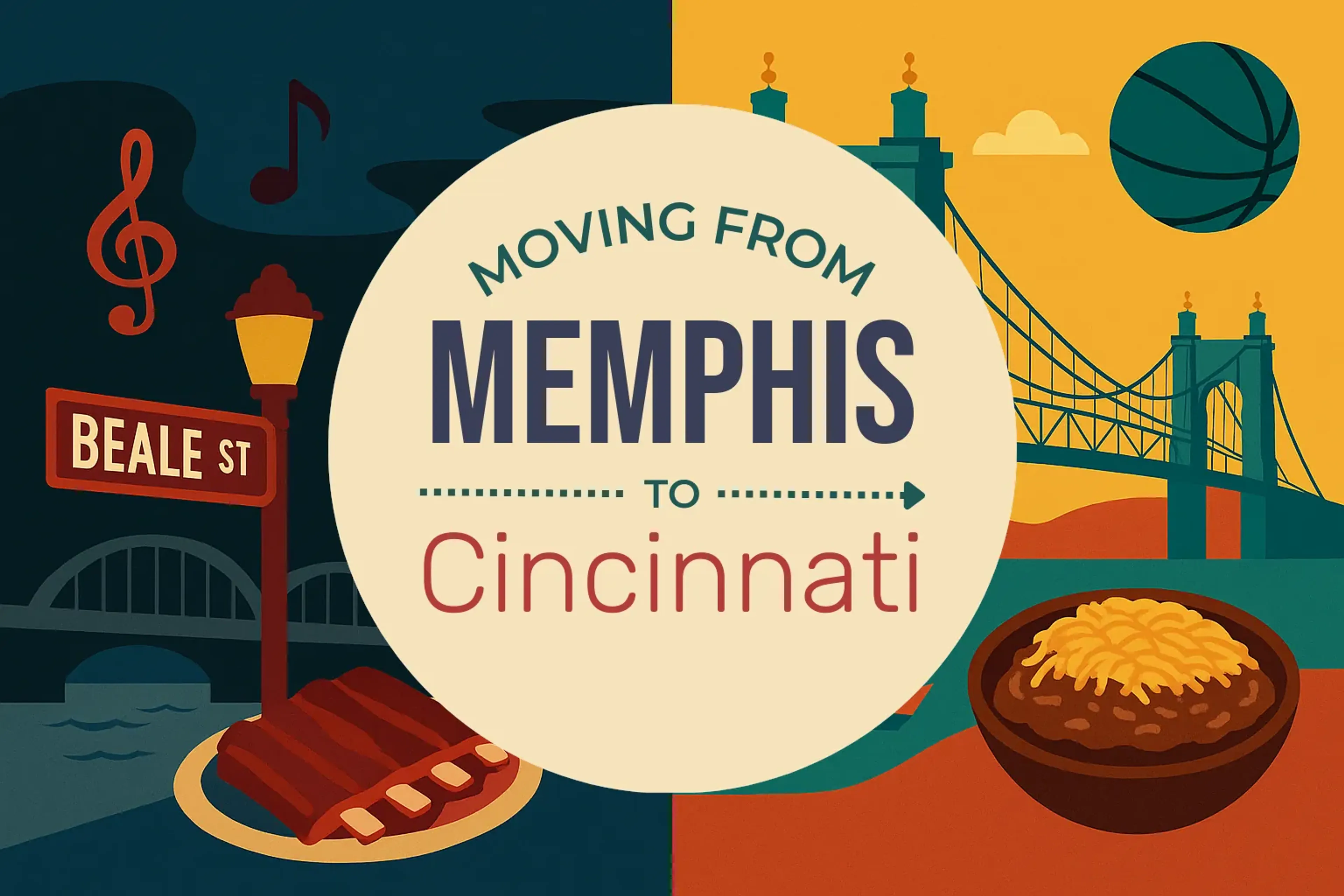 Side-by-side comparison of Memphis to Cincinnati moving companies