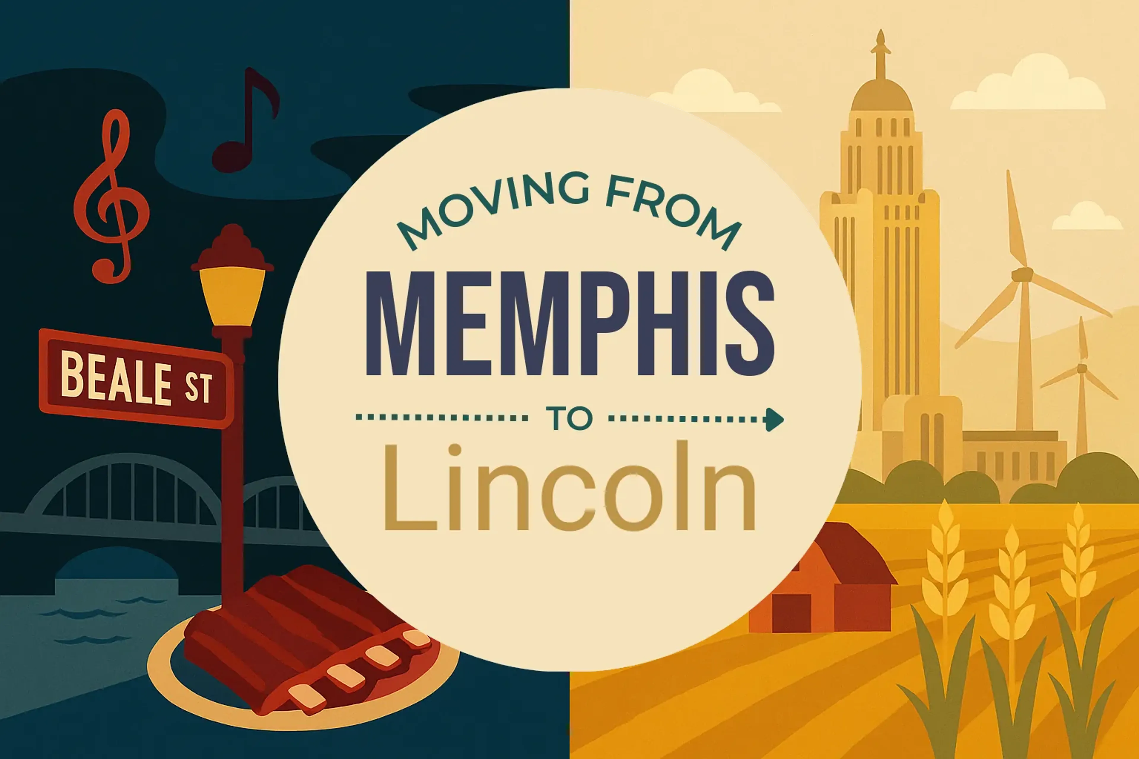 Side-by-side comparison of Memphis to Lincoln moving companies