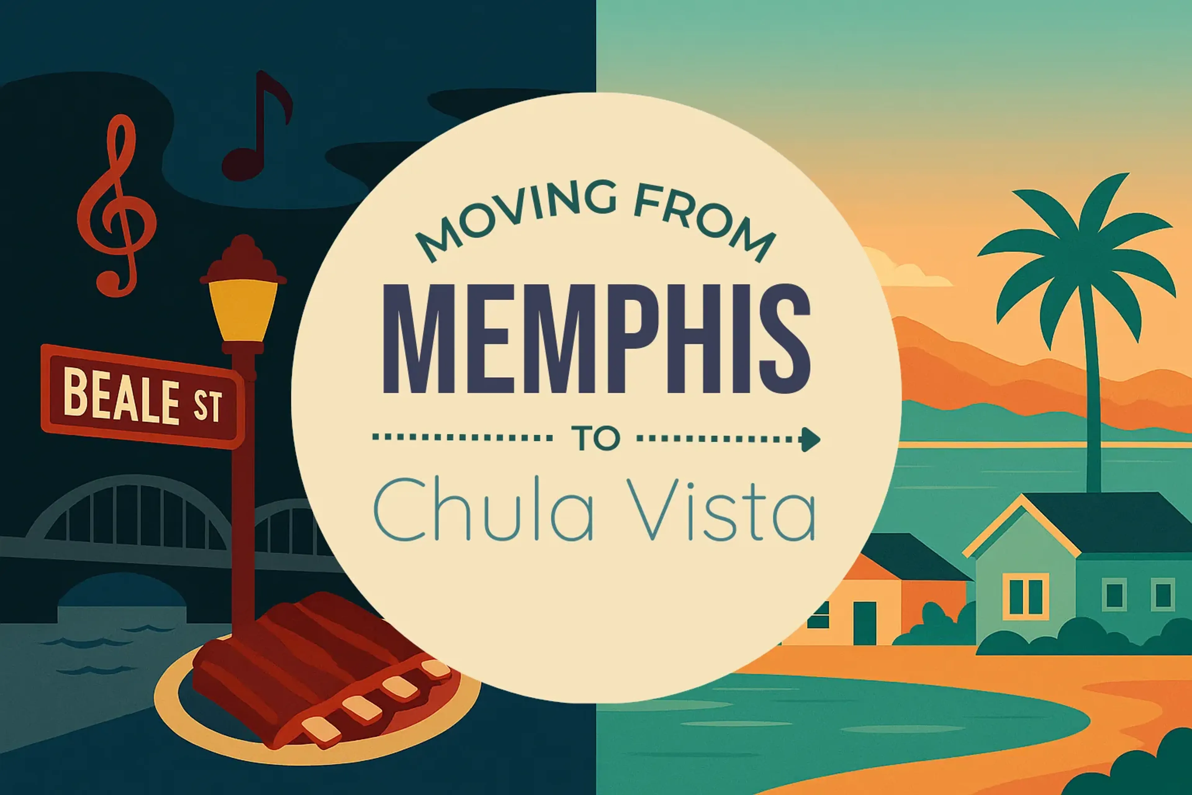 Side-by-side comparison of Memphis to Chula Vista moving companies