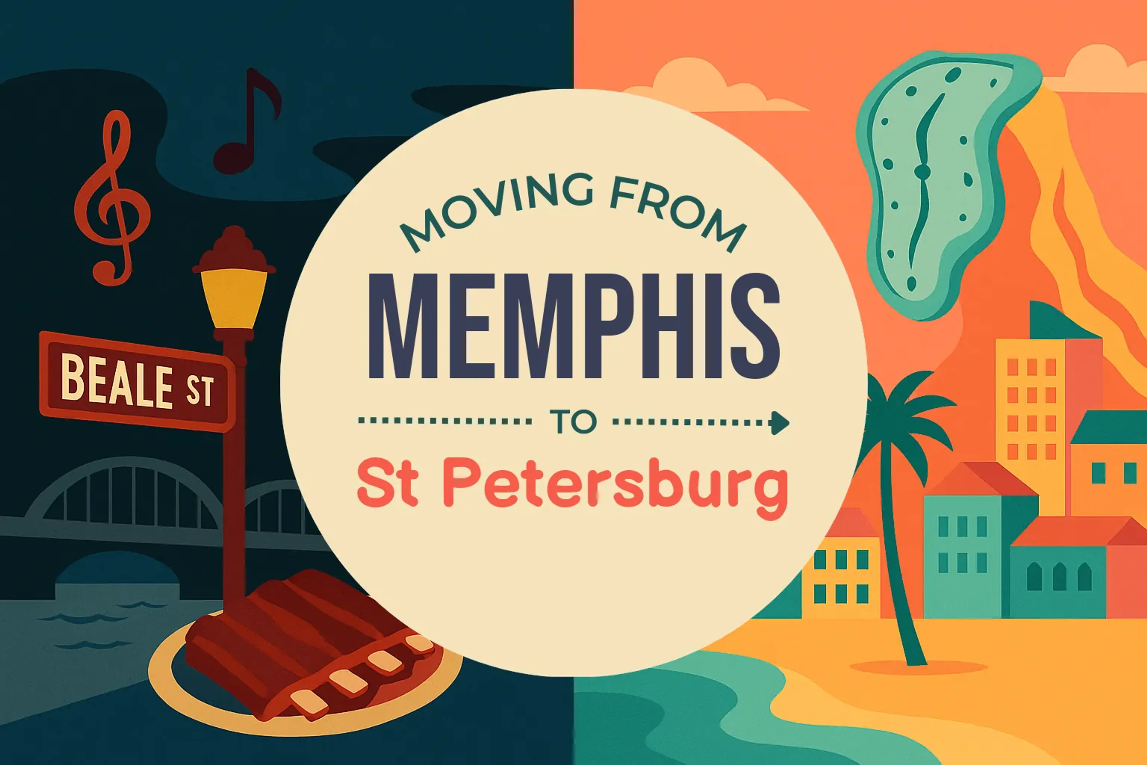 Side-by-side comparison of Memphis to St. Petersburg moving companies