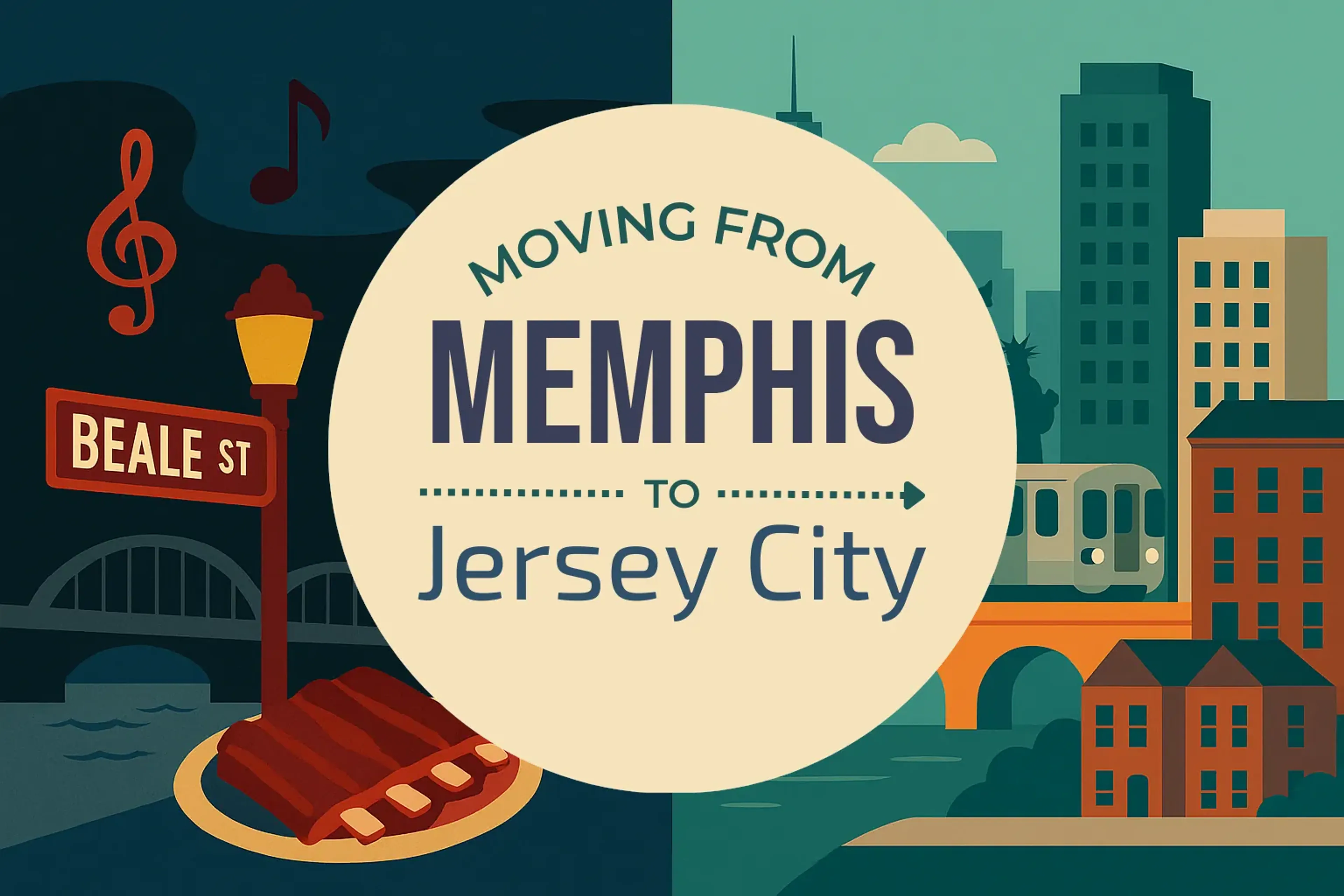 Side-by-side comparison of Memphis to Jersey City moving companies