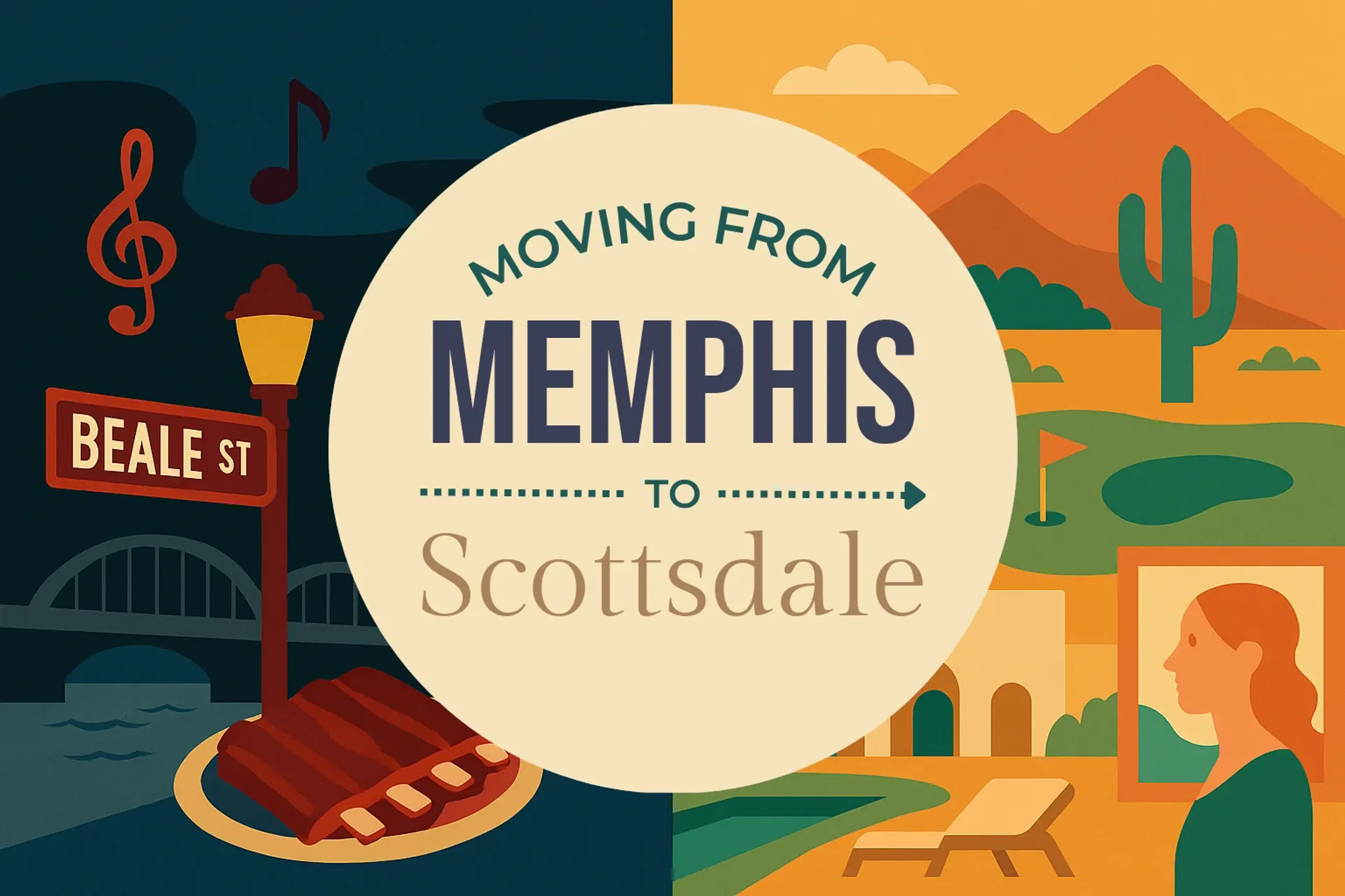 Side-by-side comparison of Memphis to Scottsdale moving companies