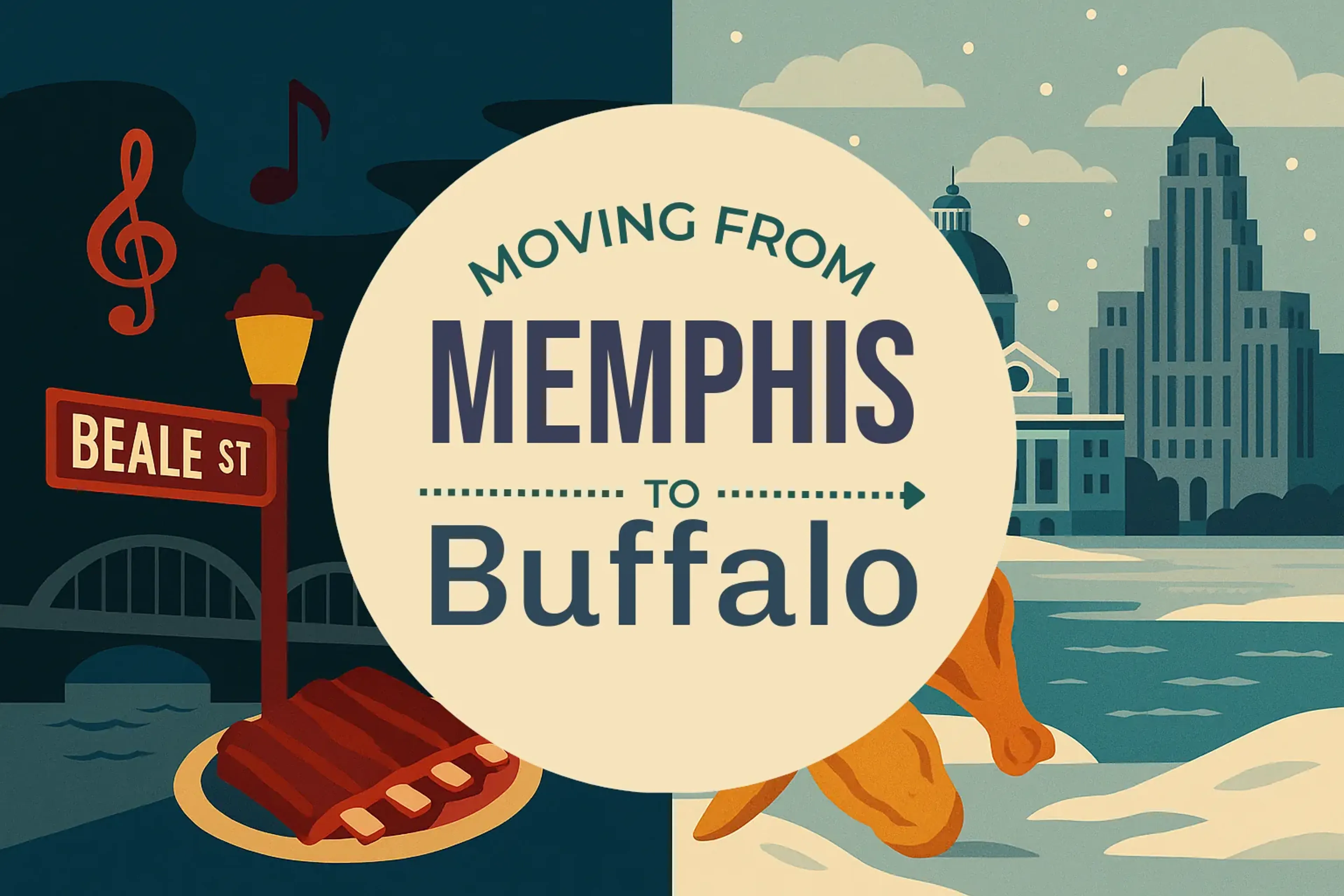 Side-by-side comparison of Memphis to Buffalo moving companies