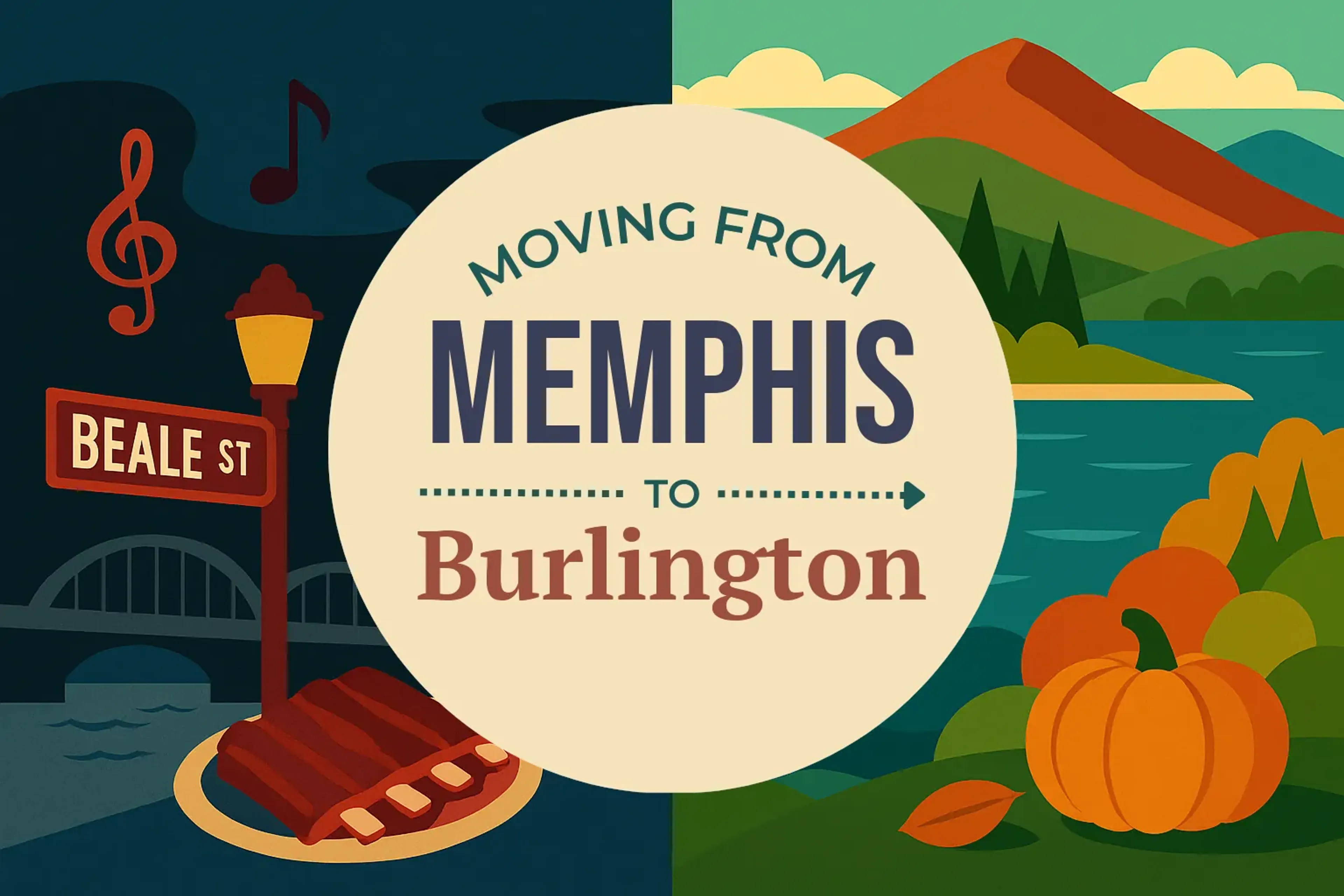 Side-by-side comparison of Memphis to Burlington moving companies