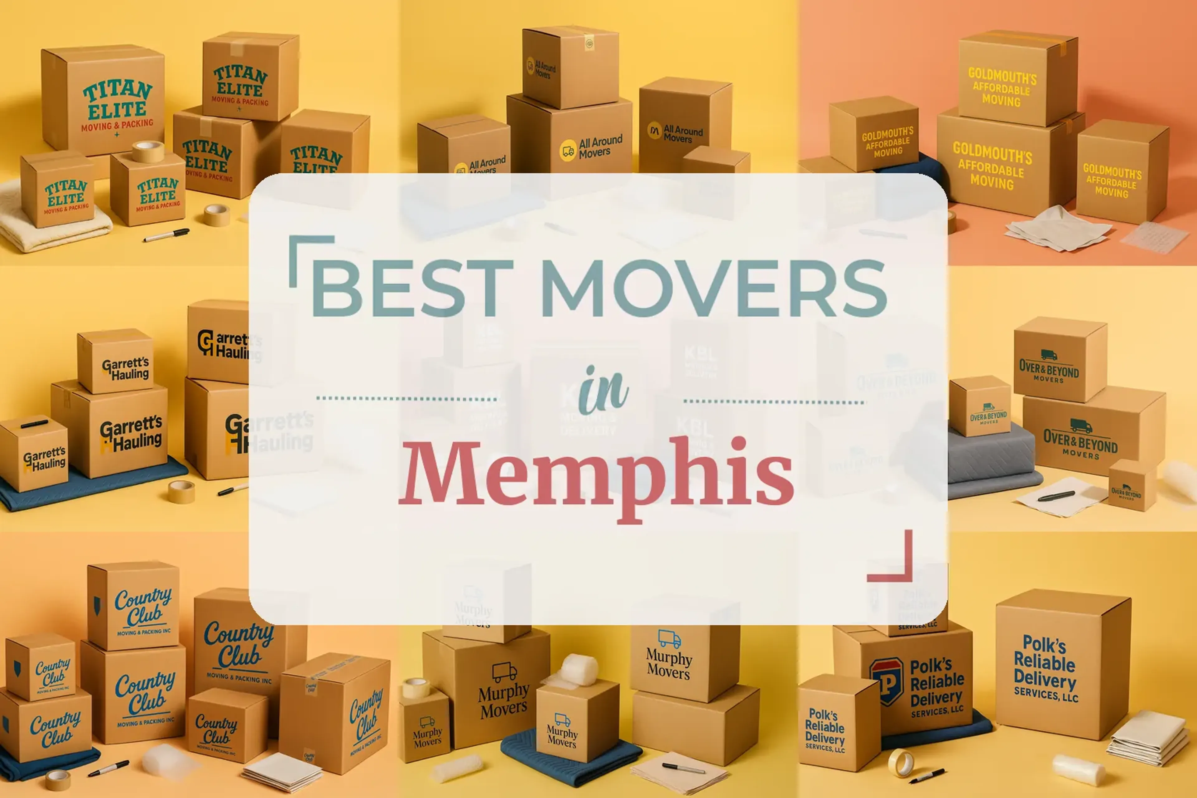 Side-by-side comparison of Memphis moving companies
