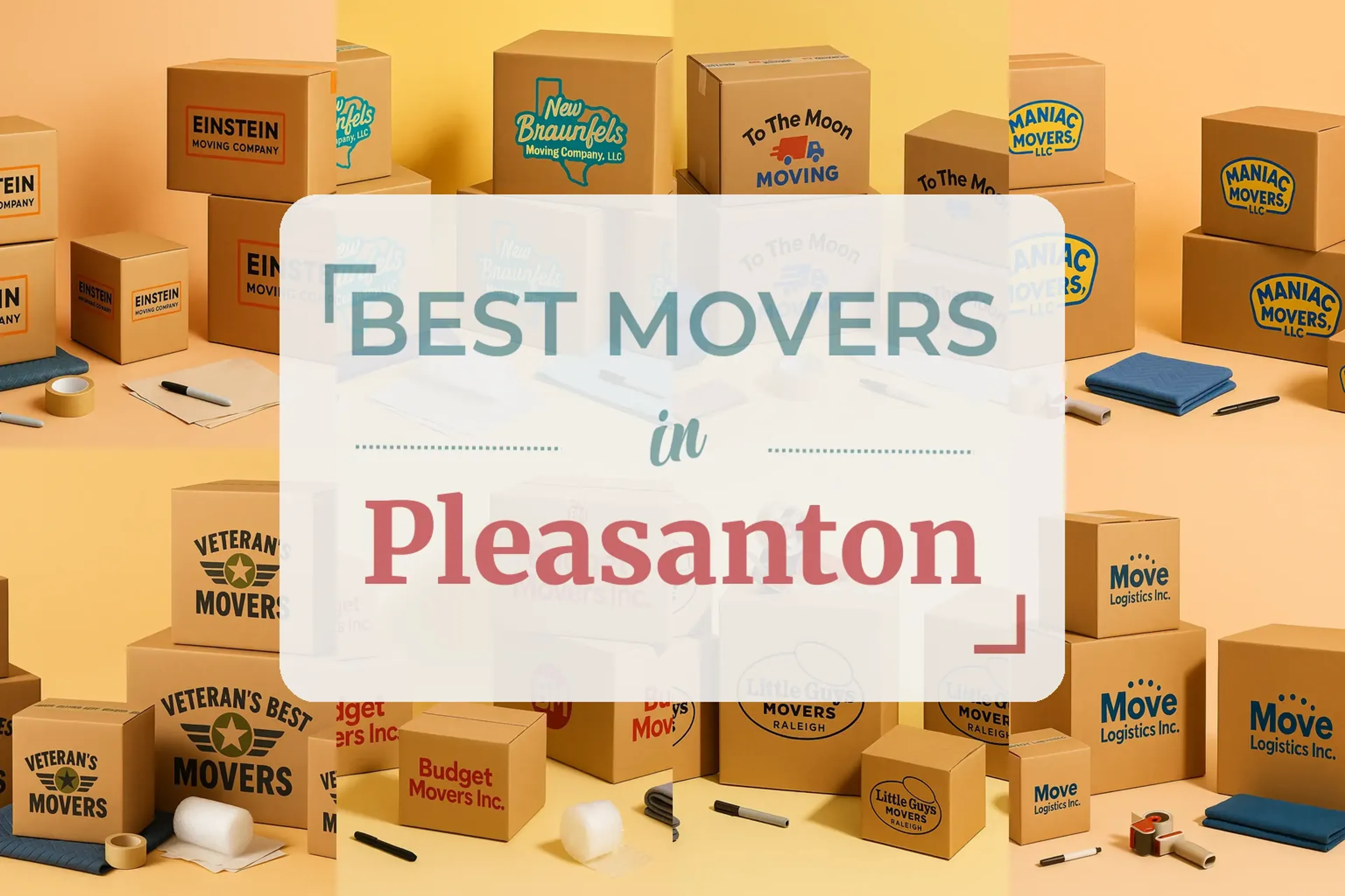 Side-by-side comparison of Pleasanton moving companies