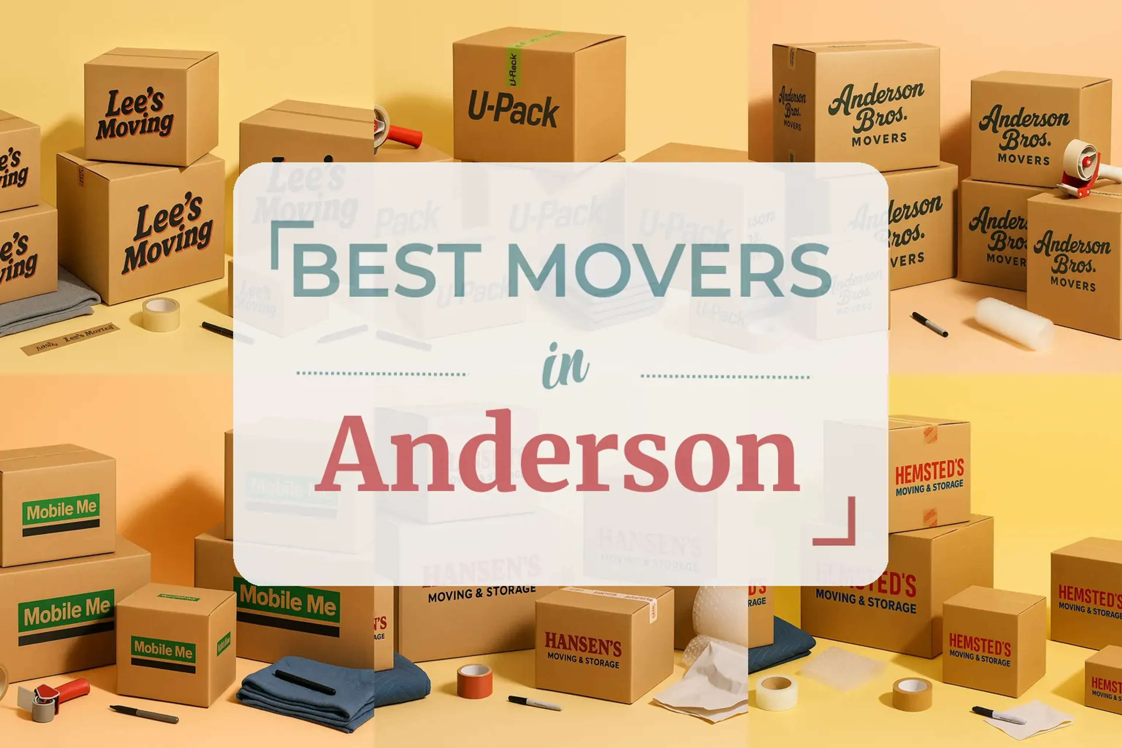 Side-by-side comparison of Anderson moving companies