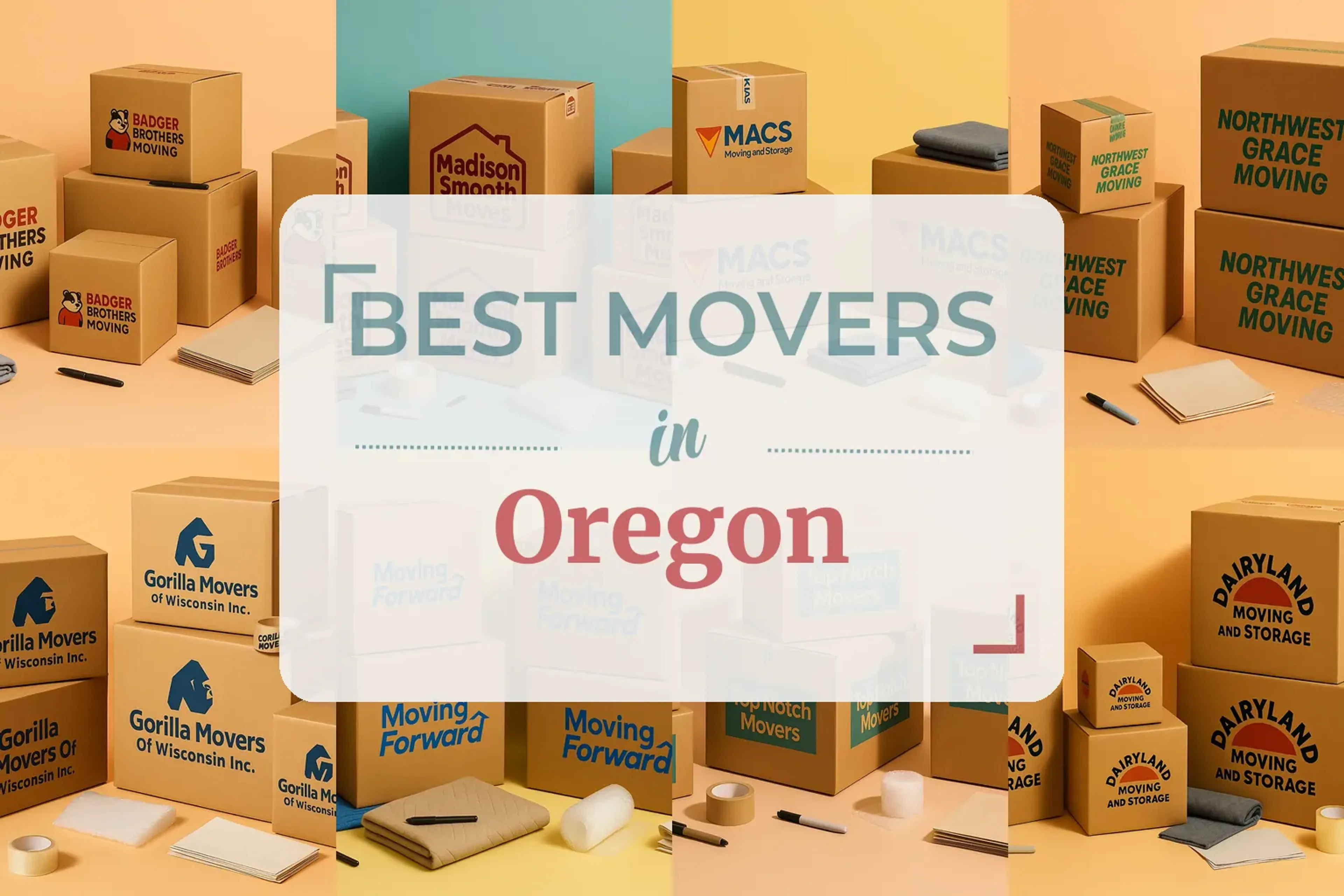 Side-by-side comparison of Oregon moving companies