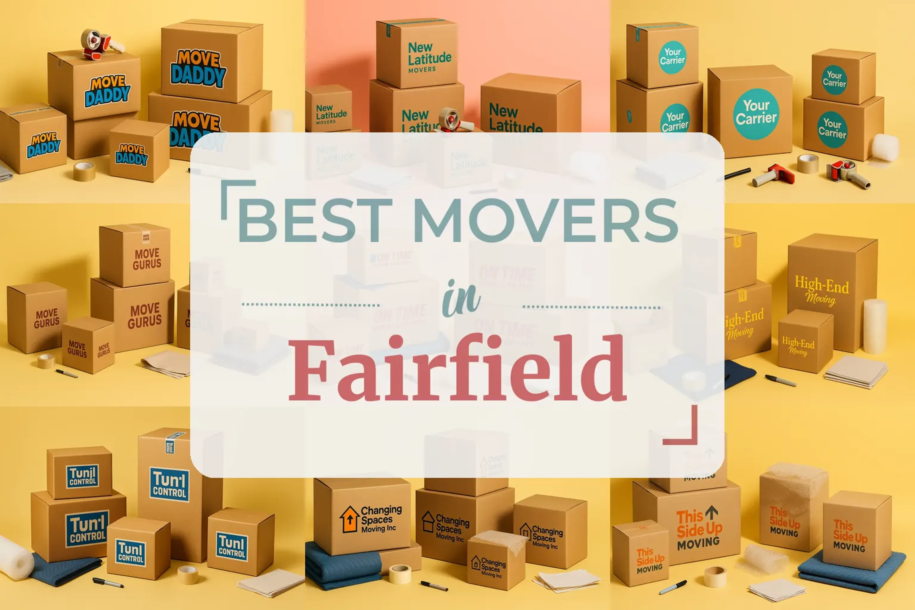 Side-by-side comparison of Fairfield moving companies