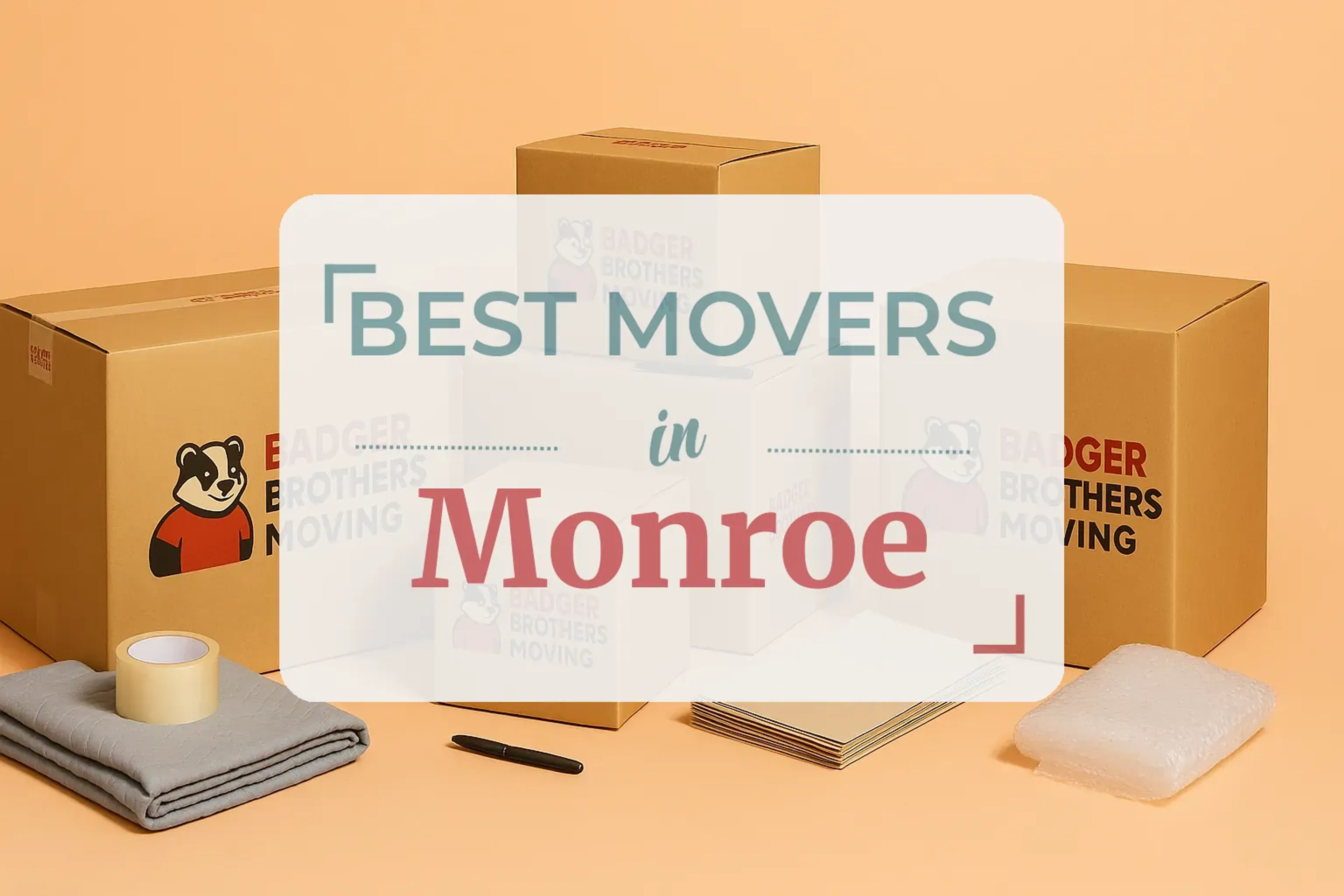 Side-by-side comparison of Monroe moving companies