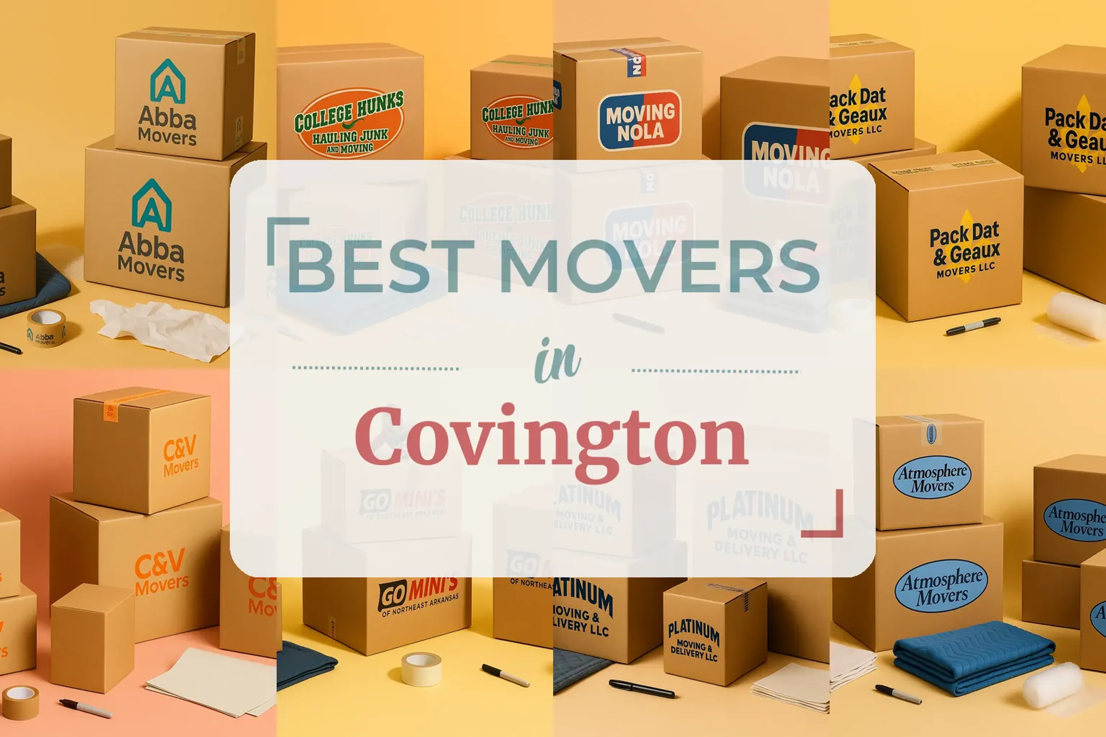 Side-by-side comparison of Covington moving companies