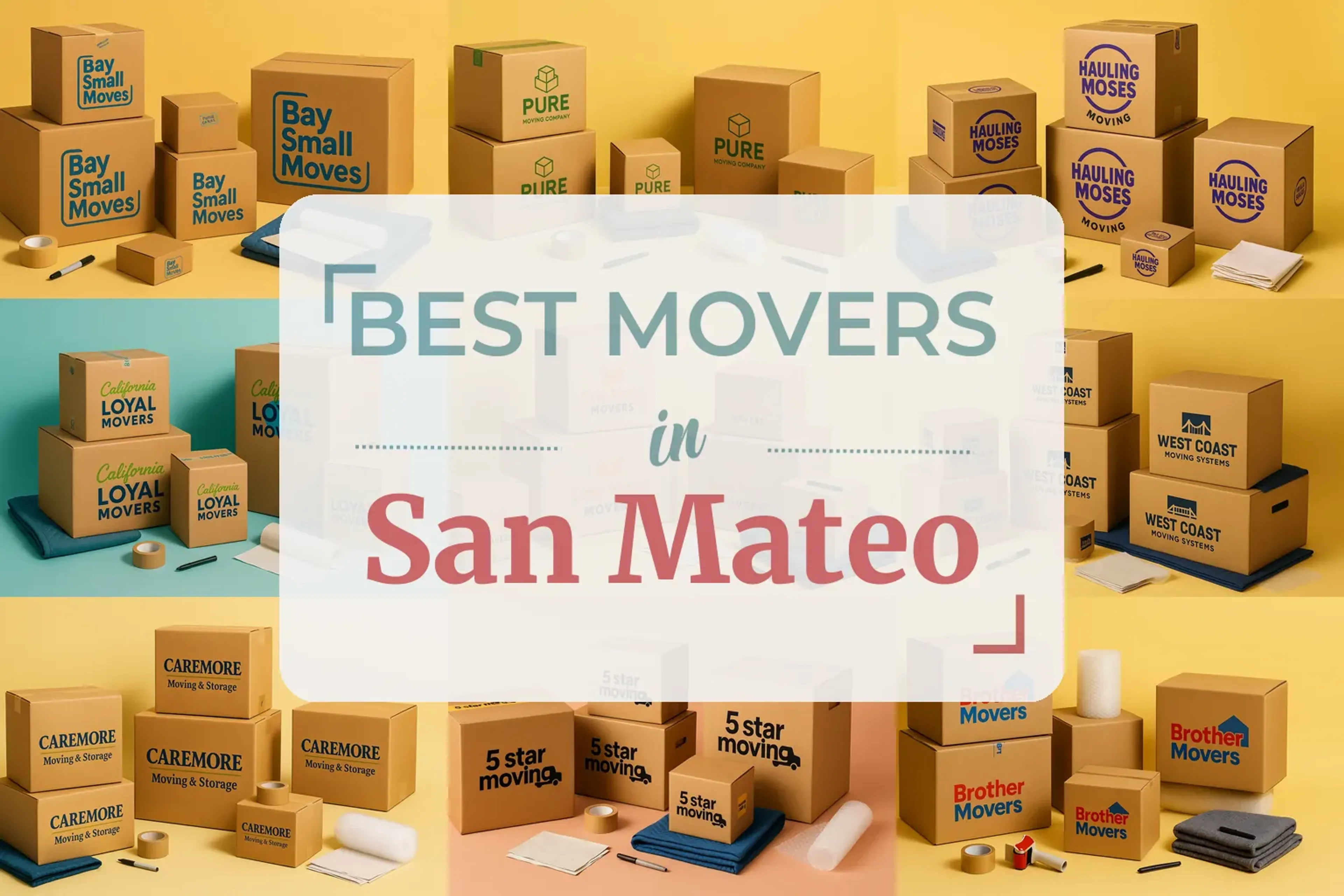 Side-by-side comparison of San Mateo moving companies