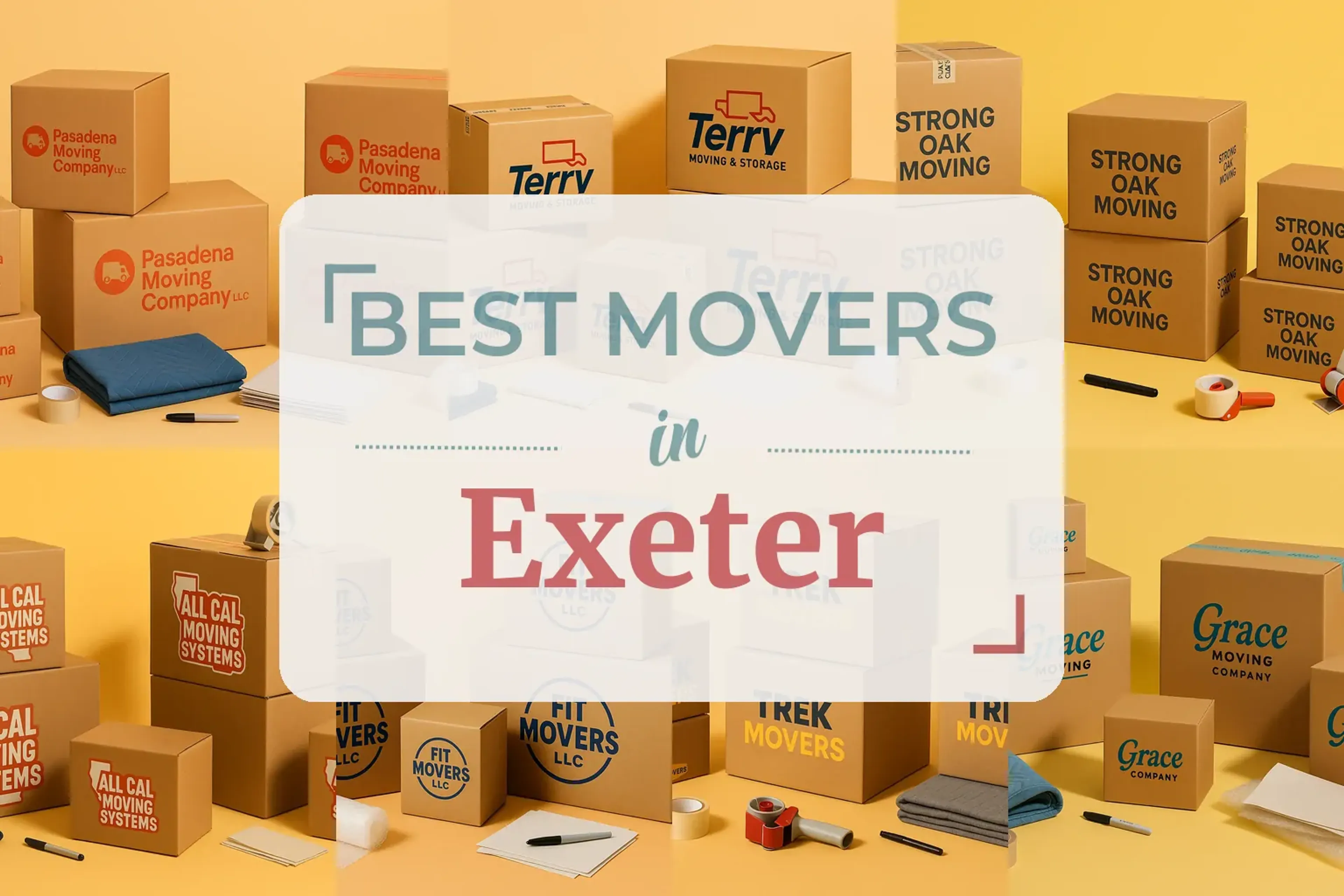 Side-by-side comparison of Exeter moving companies