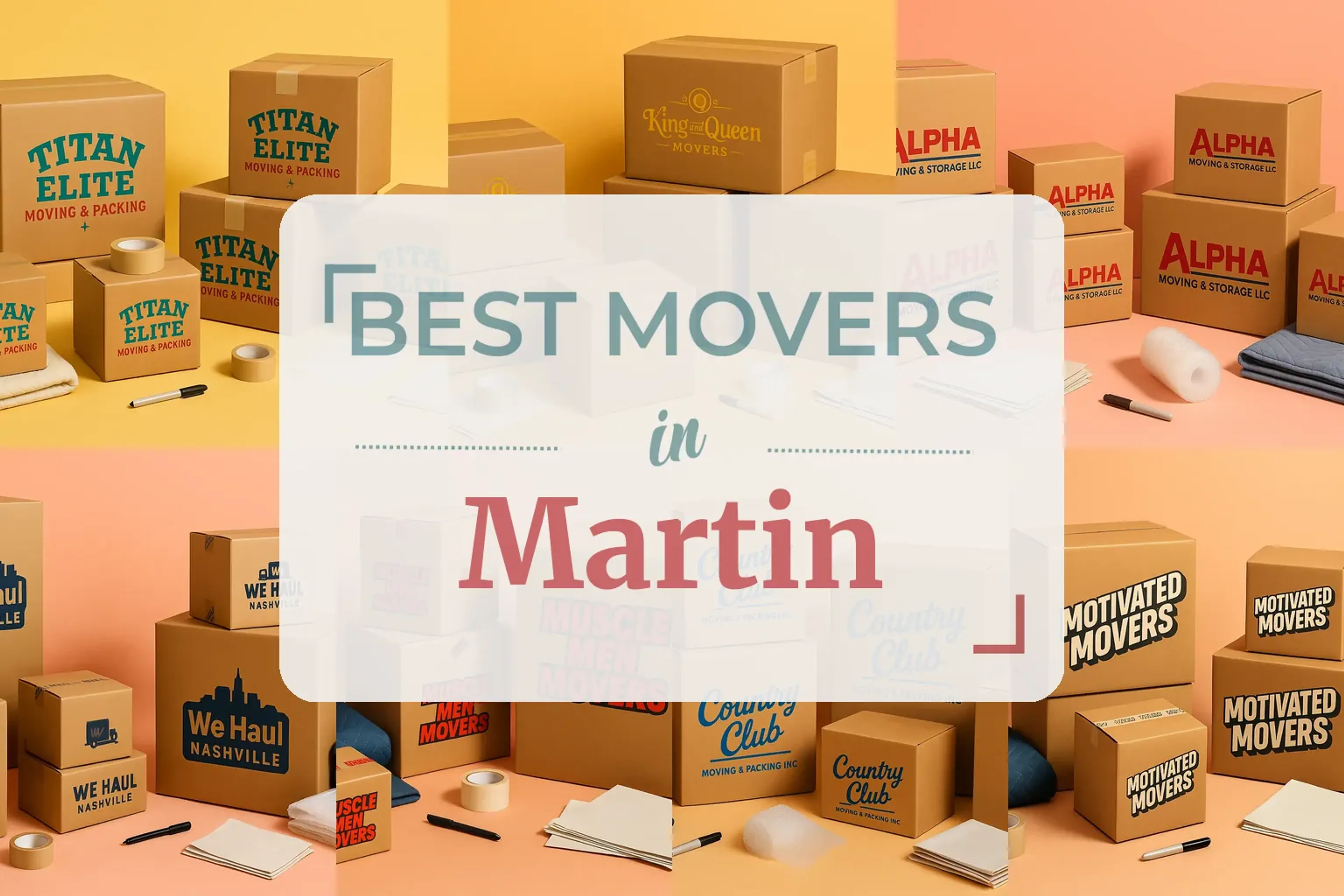 Side-by-side comparison of Martin moving companies