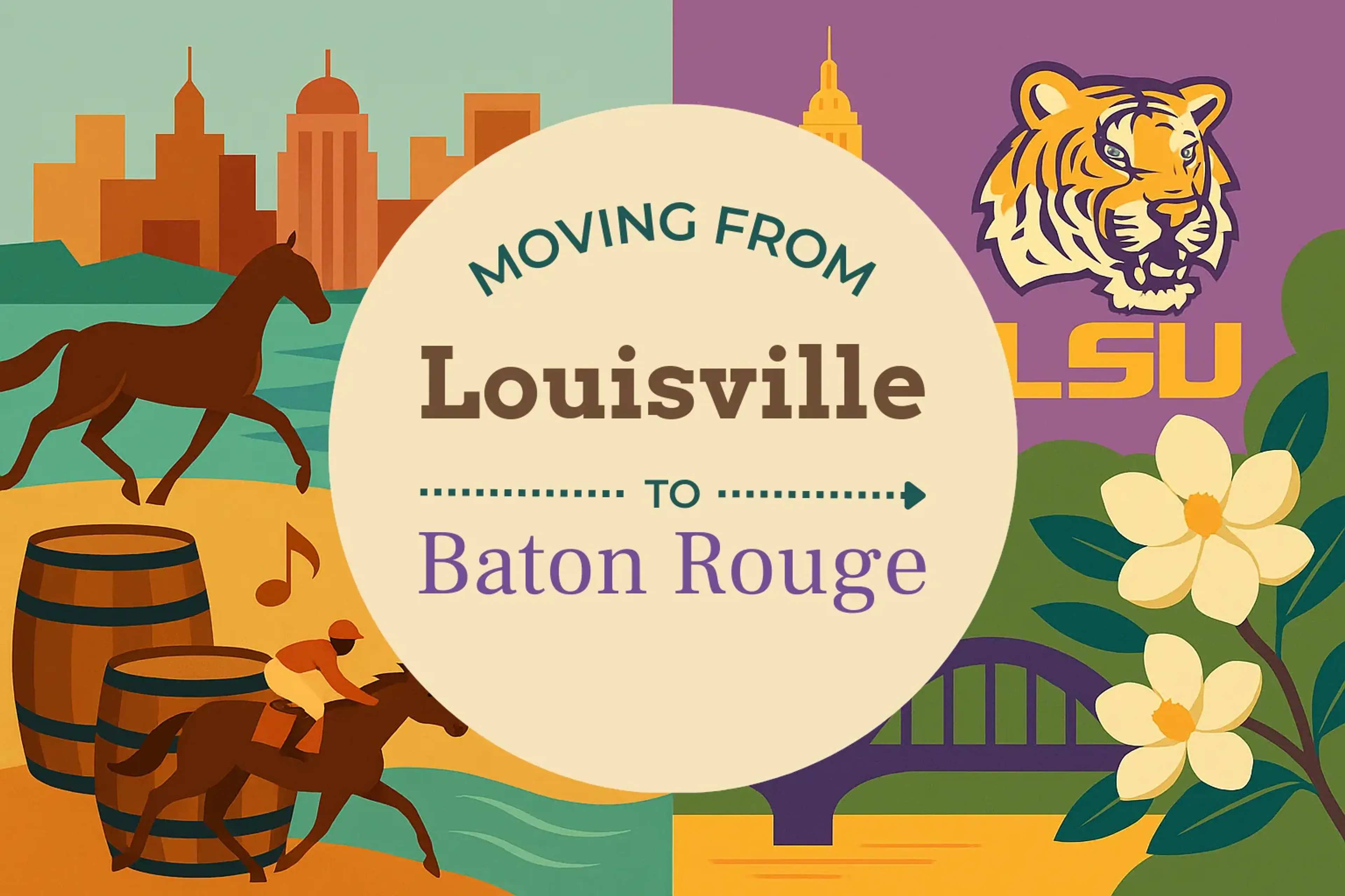 Side-by-side comparison of Louisville to Baton Rouge moving companies