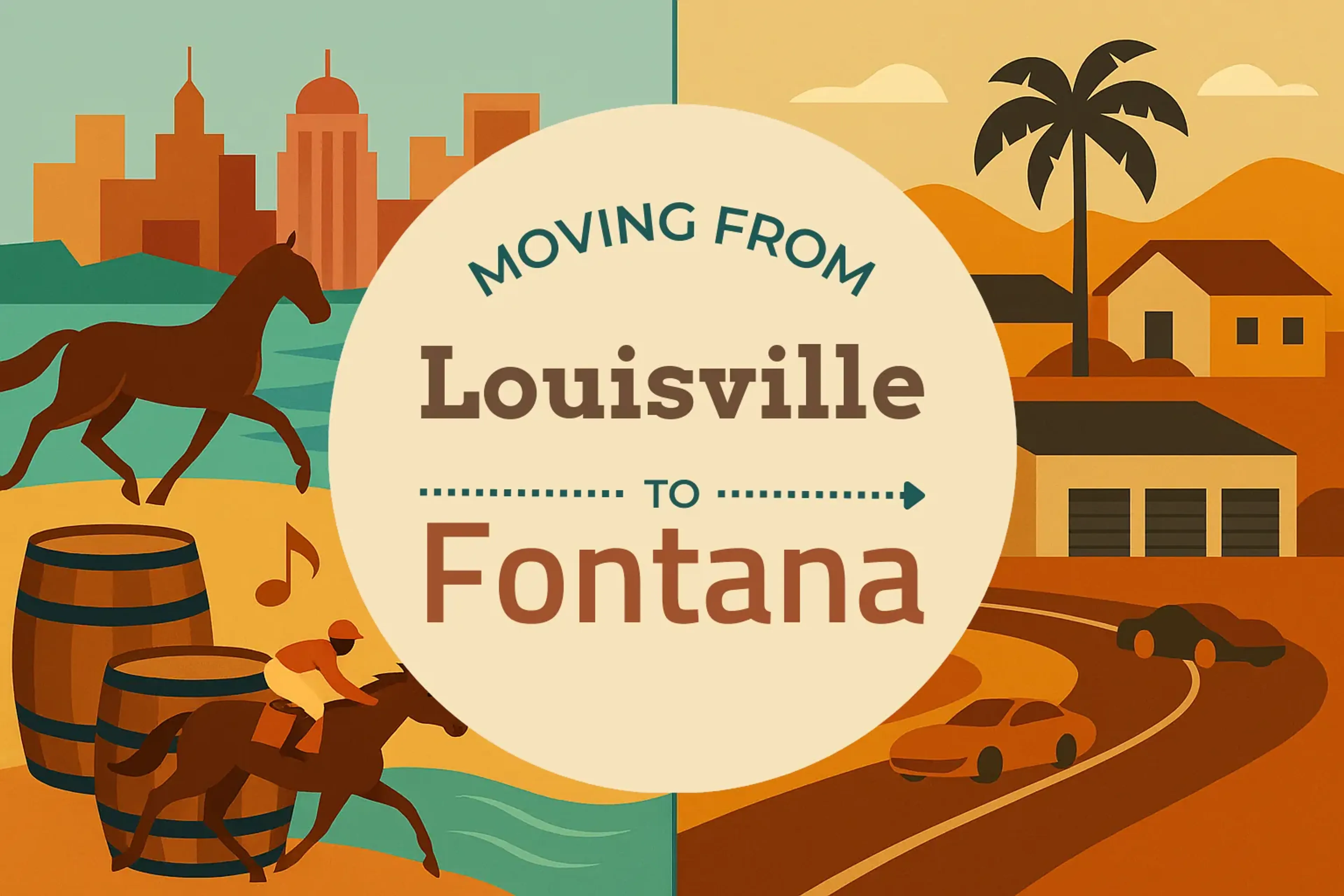 Side-by-side comparison of Louisville to Fontana moving companies