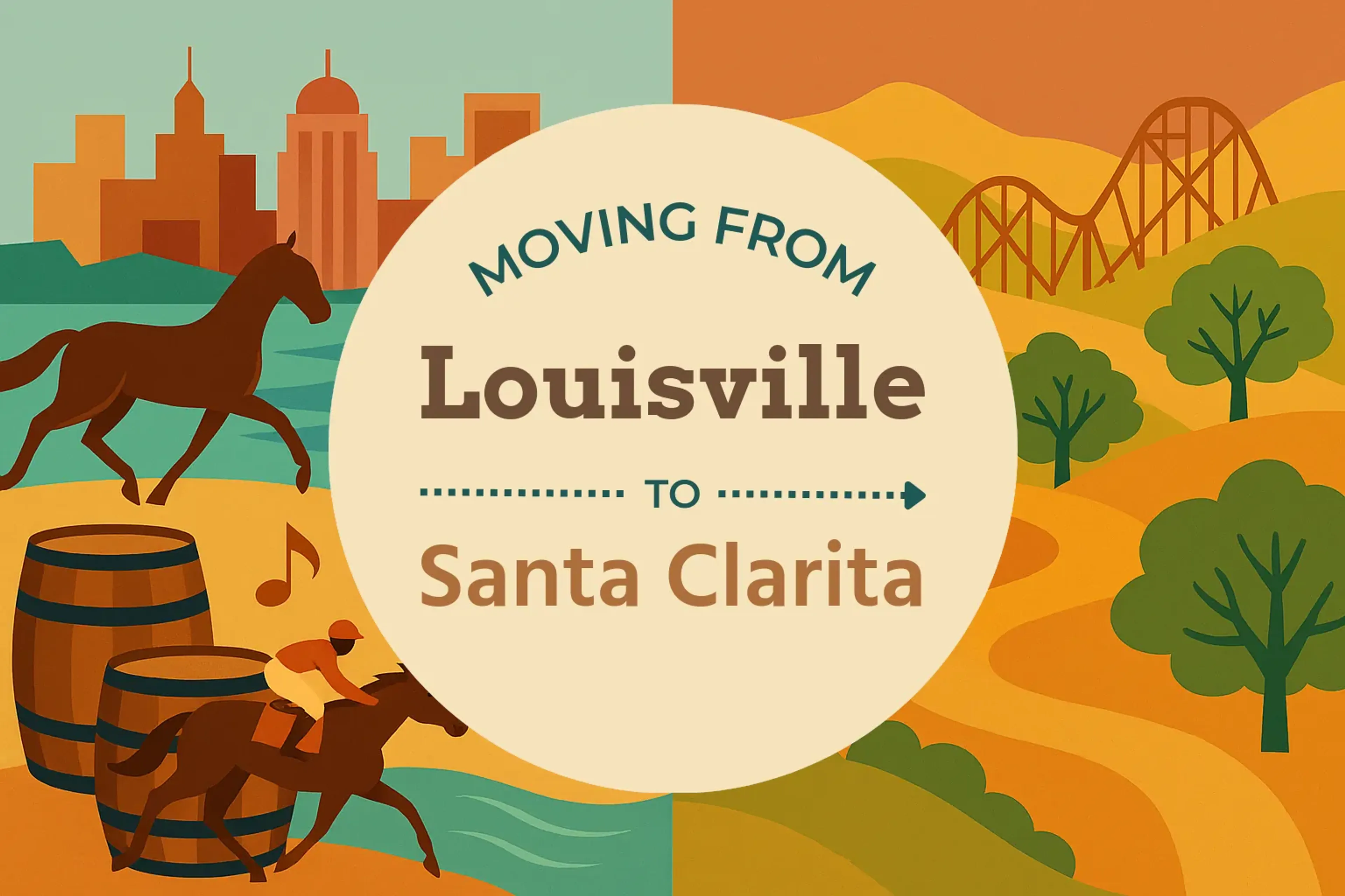 Side-by-side comparison of Louisville to Santa Clarita moving companies