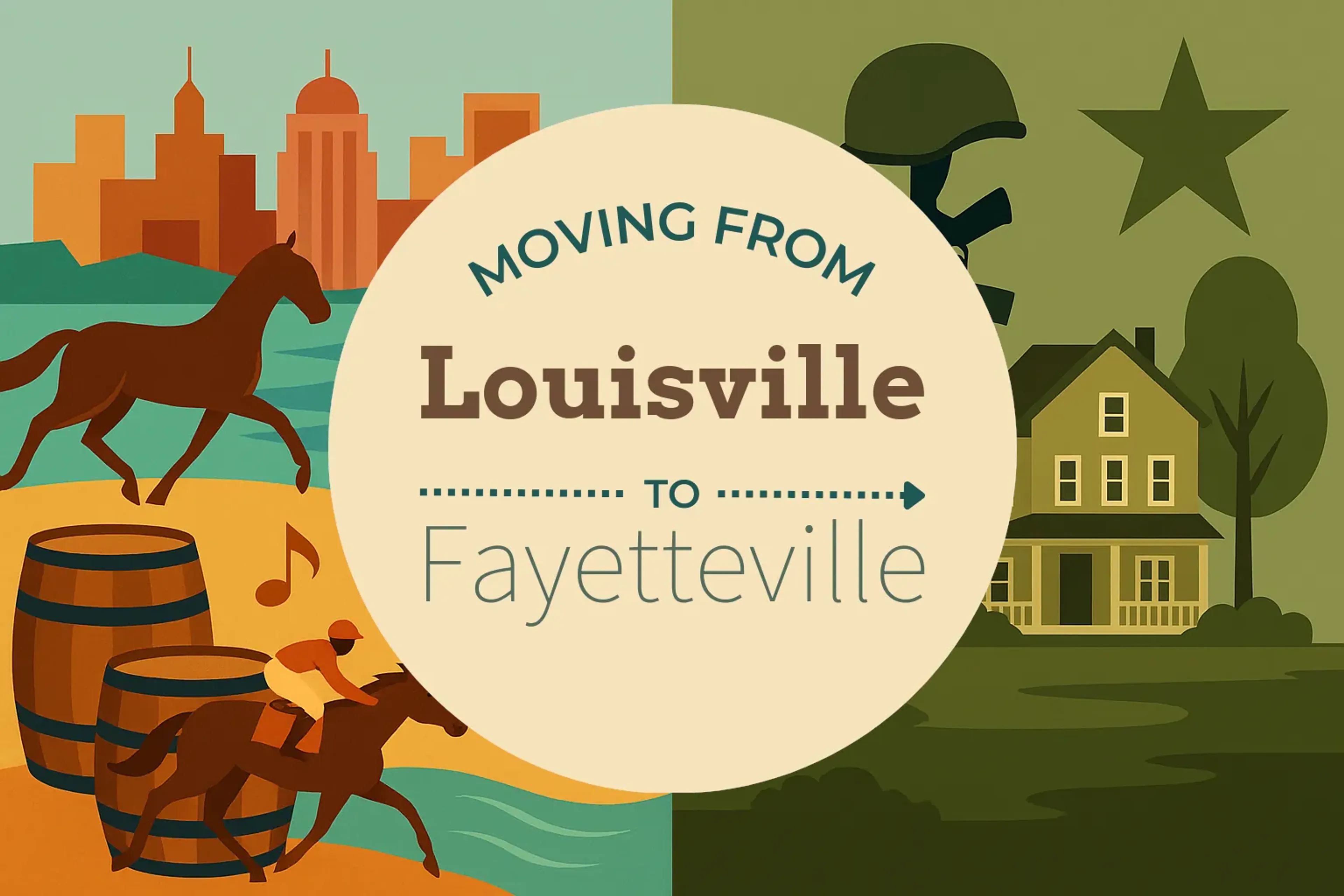 Side-by-side comparison of Louisville to Fayetteville moving companies
